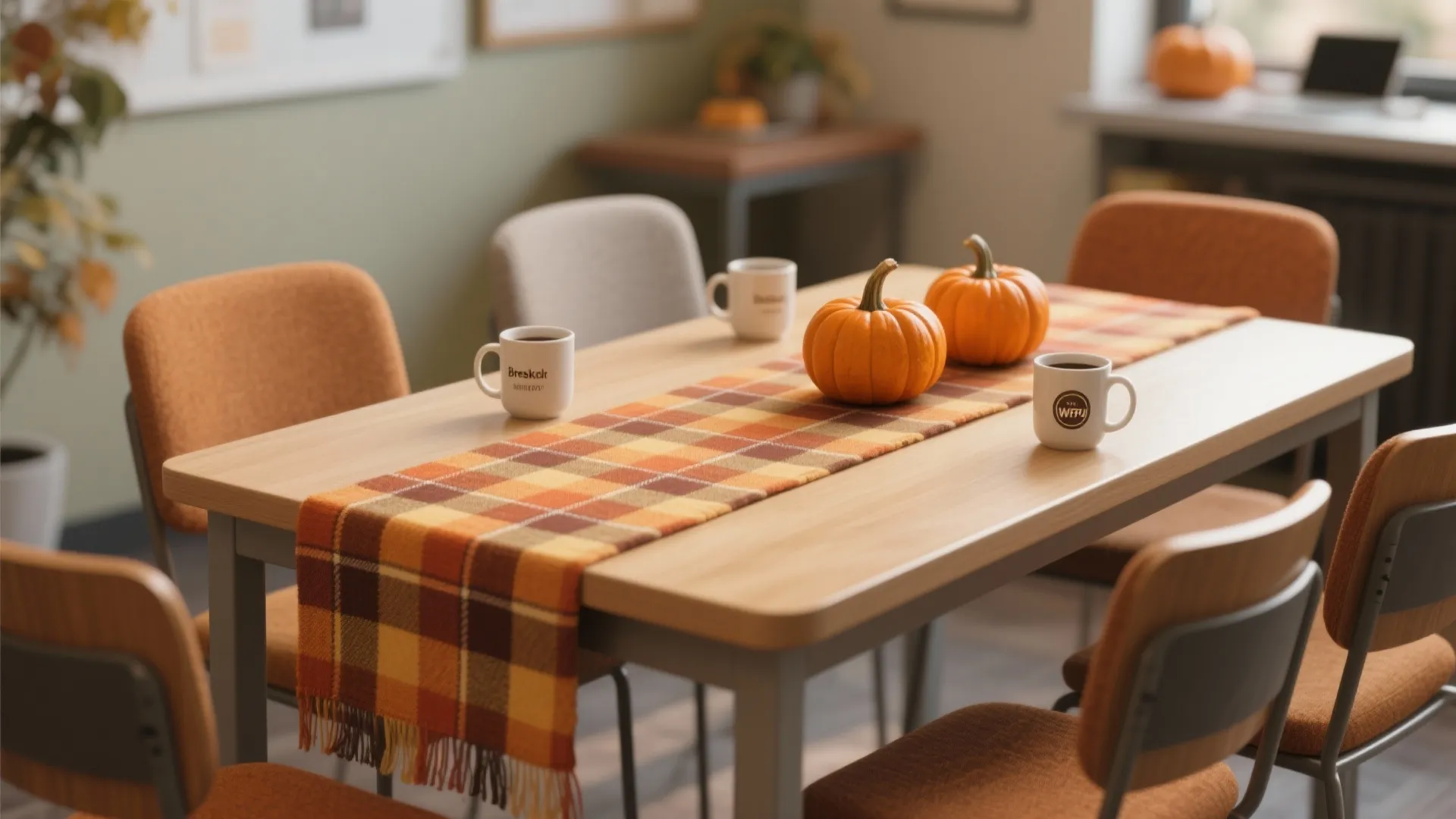 8. Plaid Table Runners