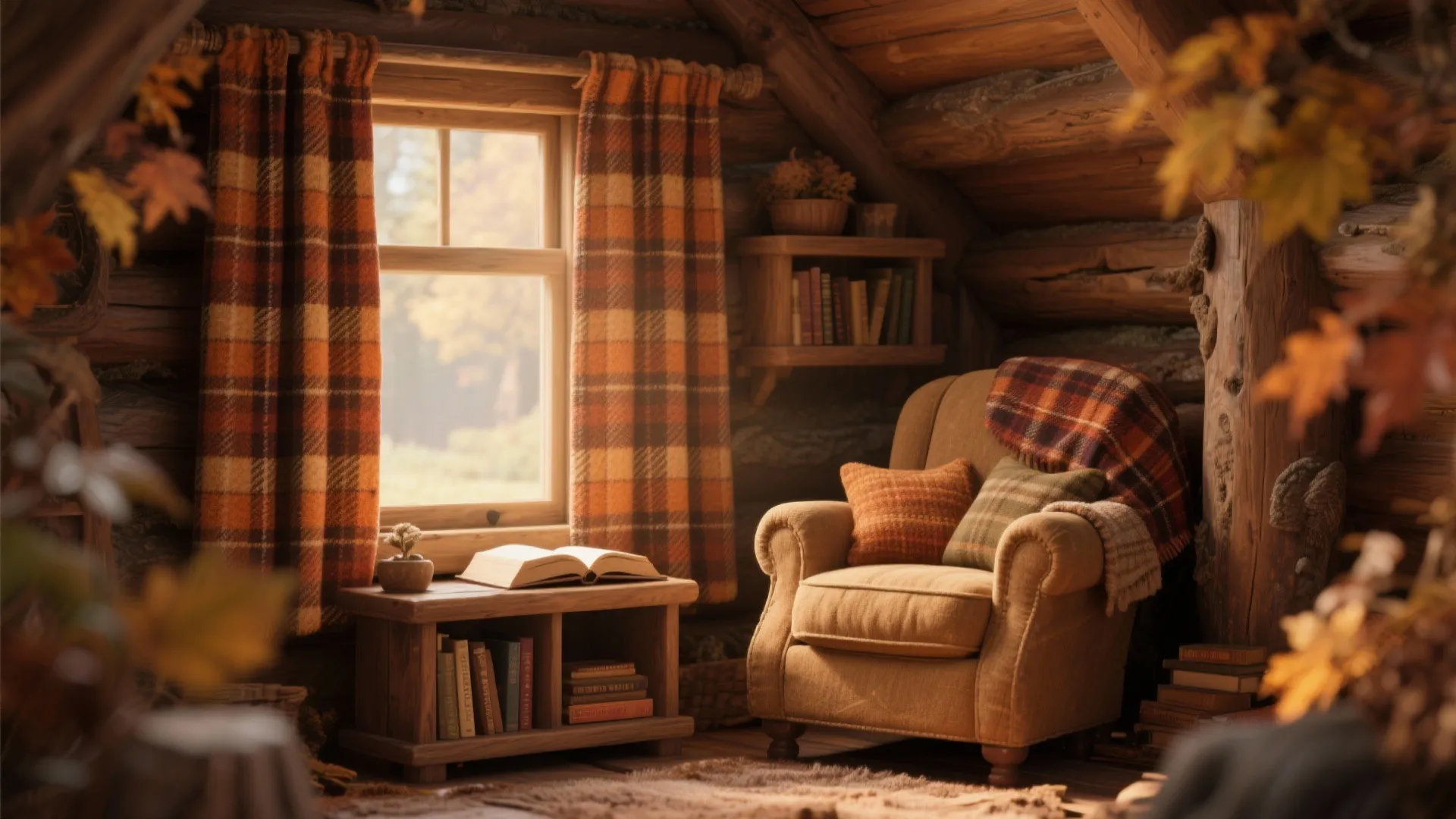 2. Plaid Wool Blend Drapes