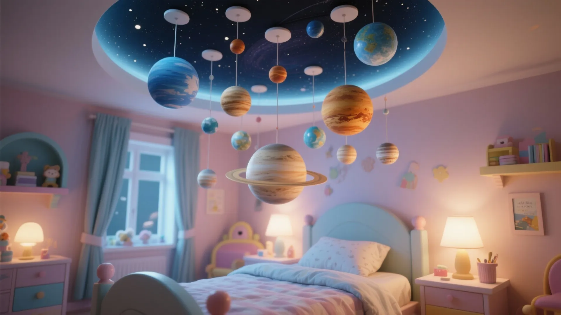 Tip 7: Planetary Ceiling Mobiles