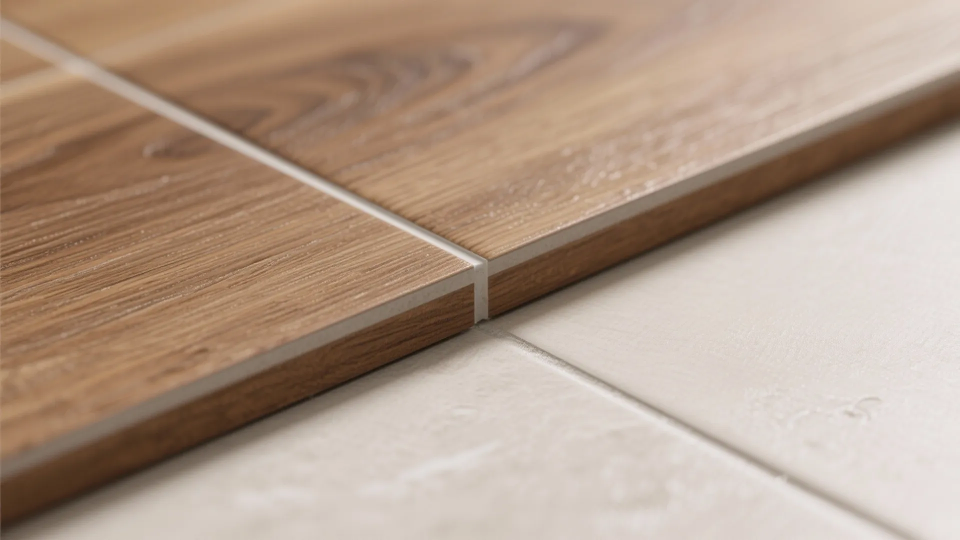 Idea 4: Wood-Look Porcelain Planks on the Wall