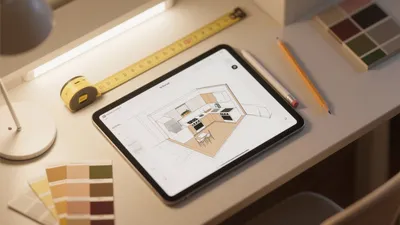 Modern Kitchen Design Planning Workspace