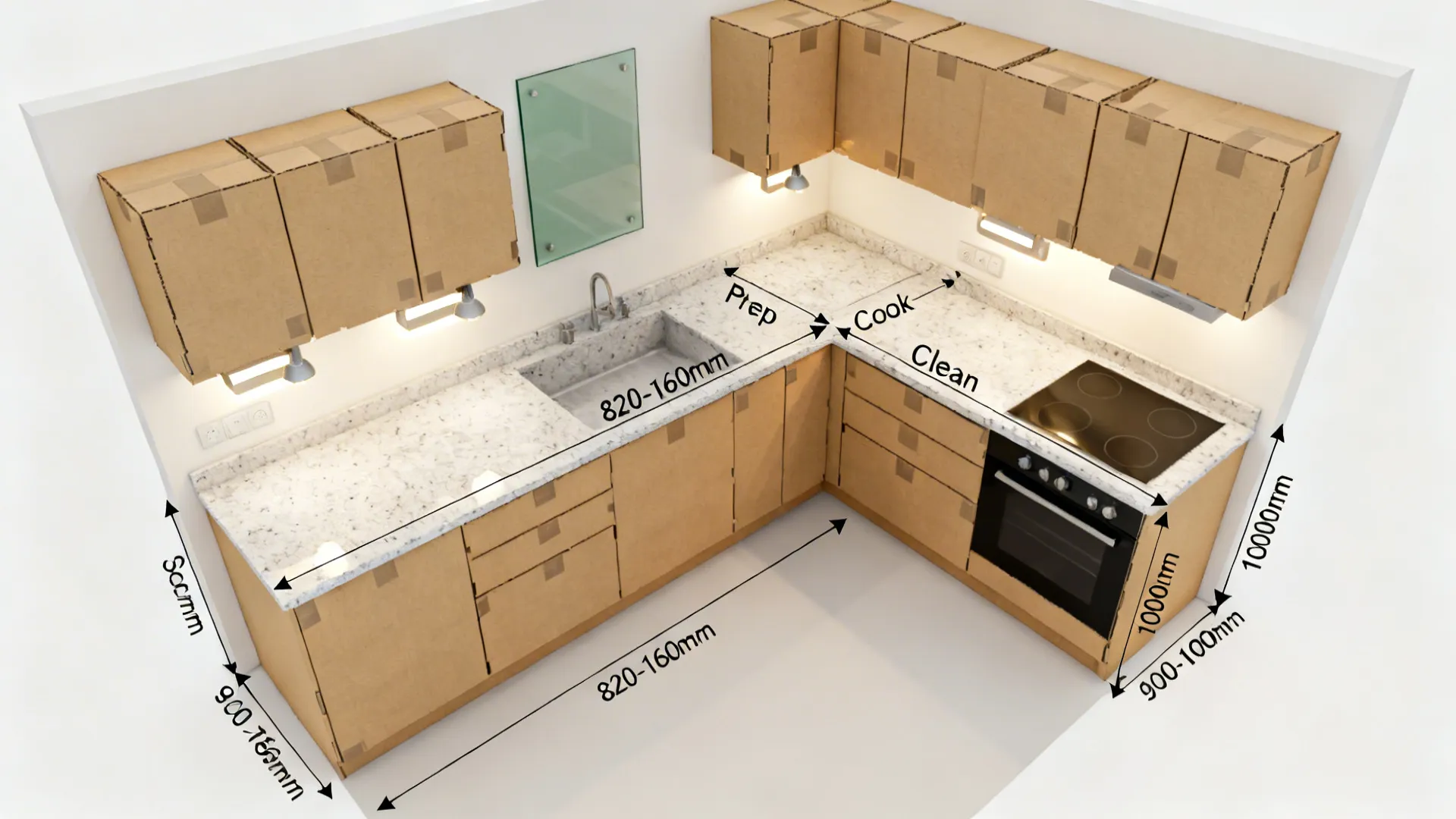 Planning & Measurement Notes for a 4x6 Kitchen India
