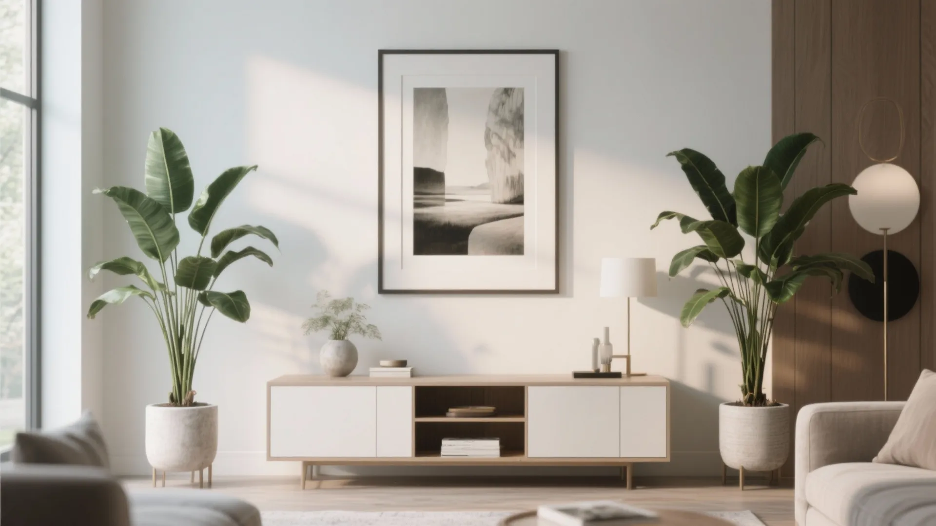 10. Plant & Art Symmetry Wall