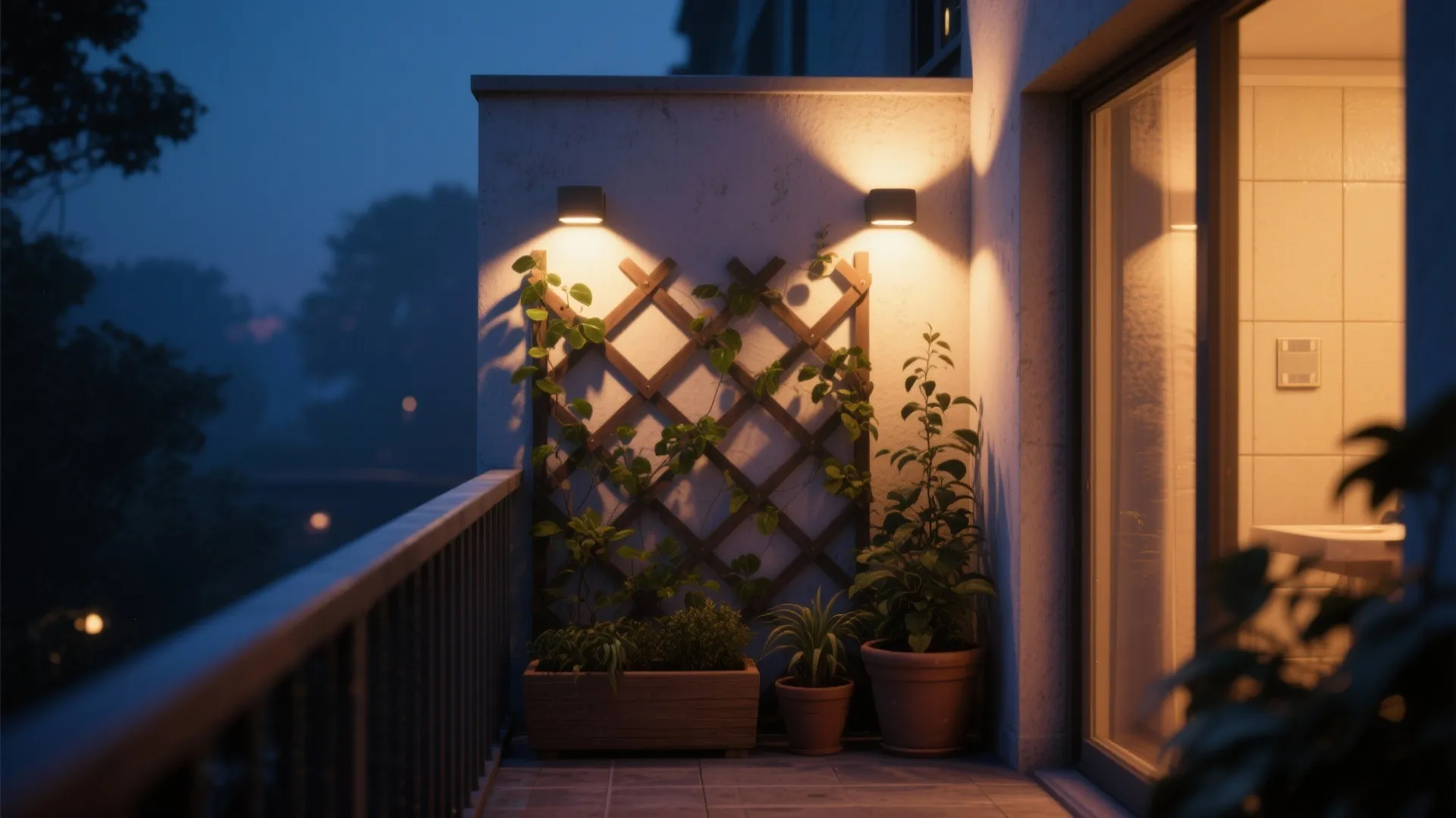 4. Combine plants with backlighting