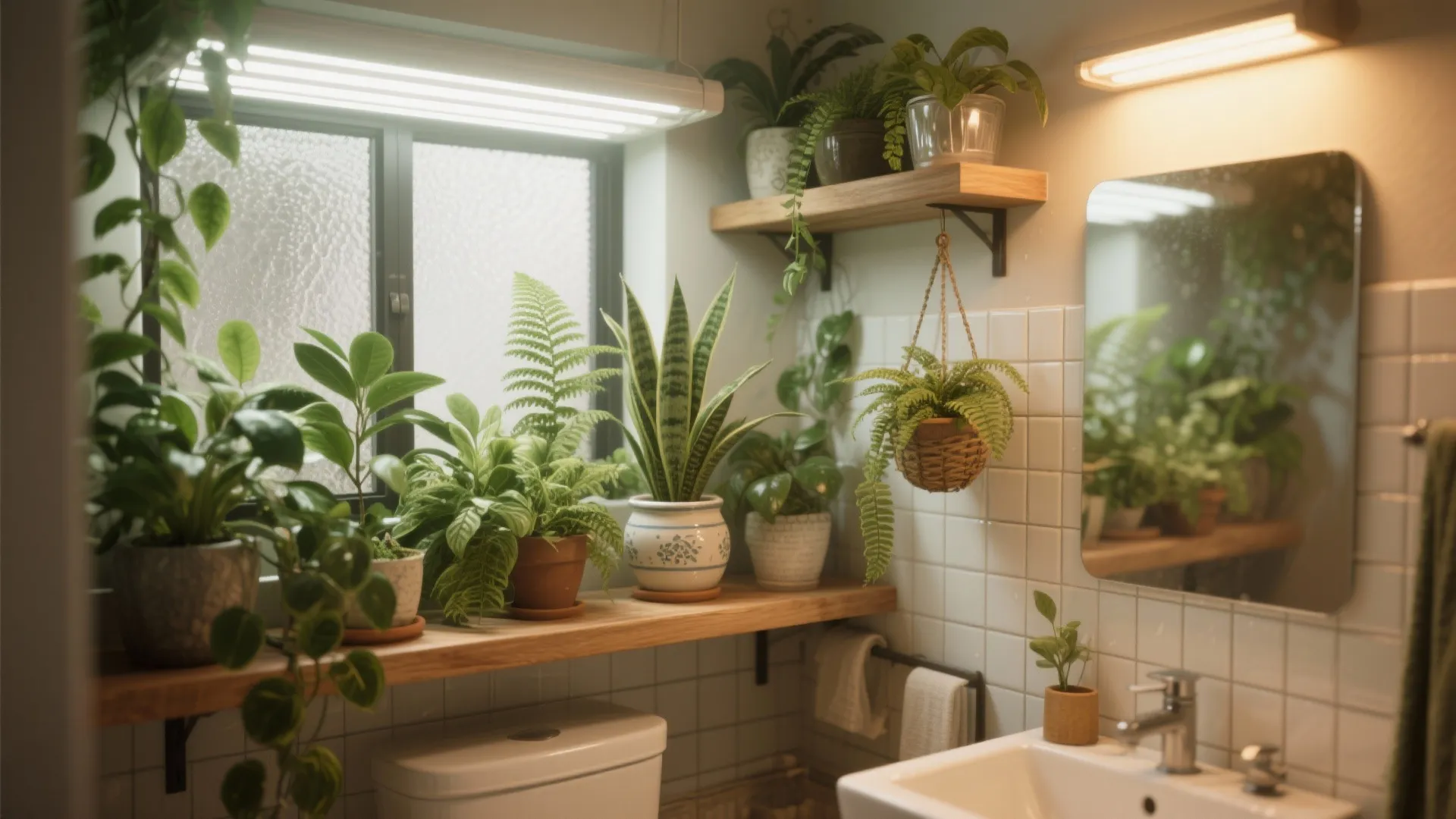 2. Install a living plant wall or clustered greenery