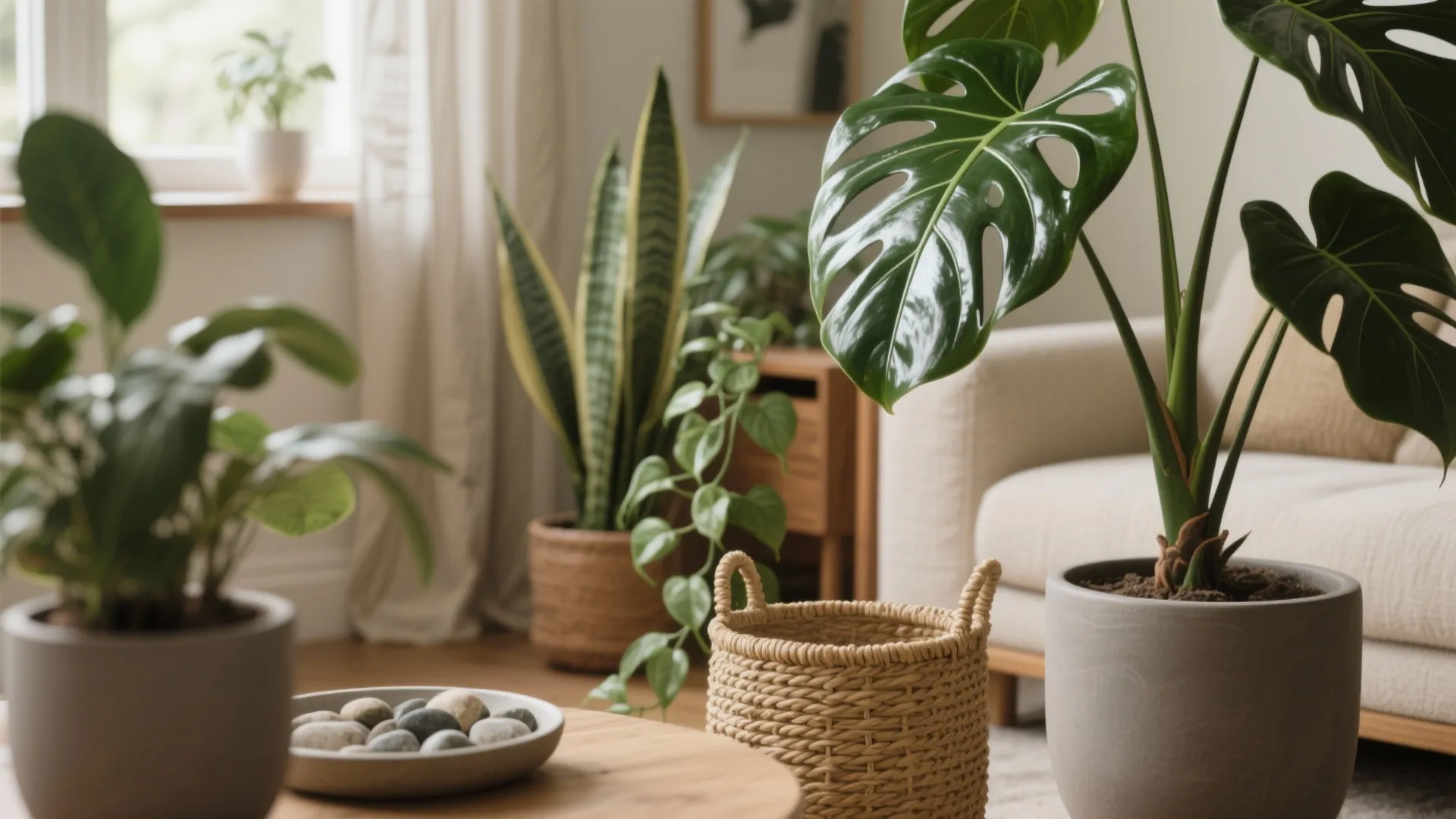 Plant Corner Oasis with Texture