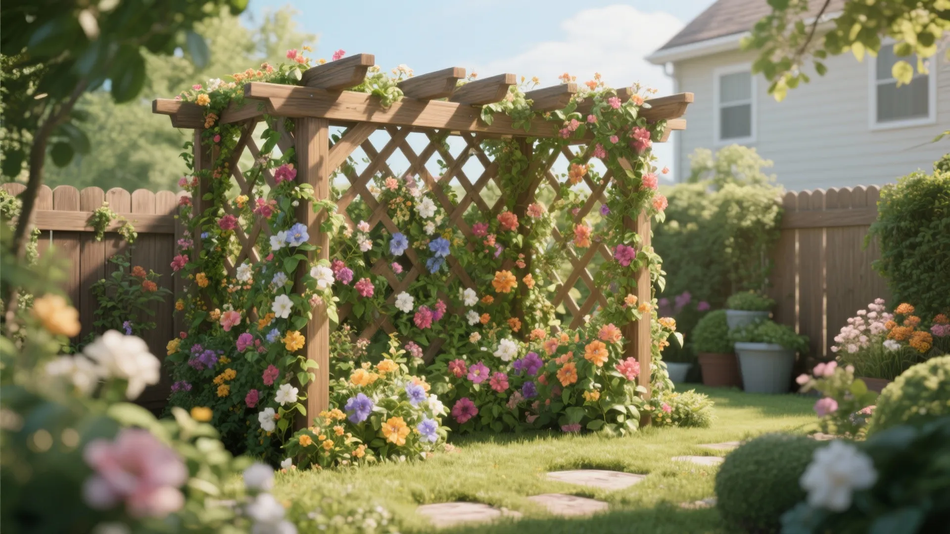 6. Plant-covered Trellis