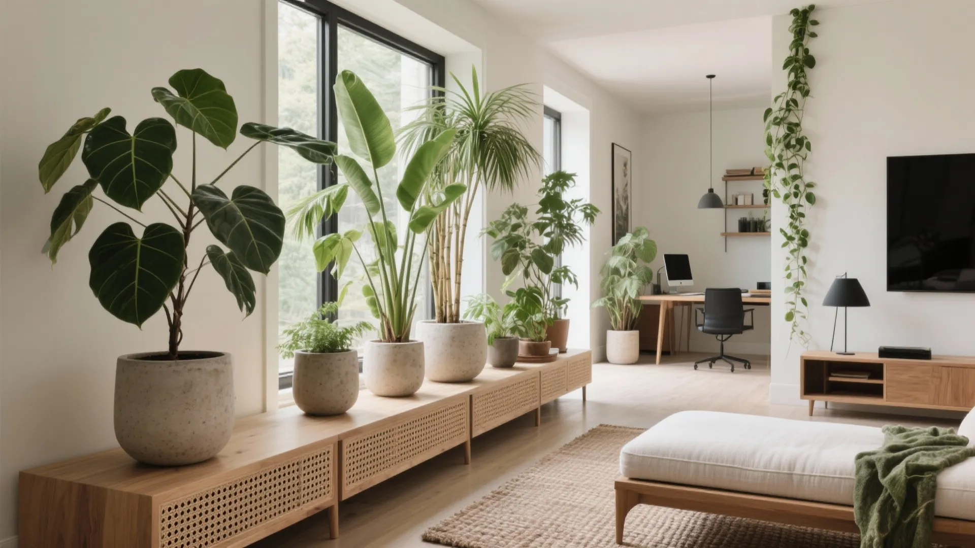 Plants, Planters, and Living Partitions