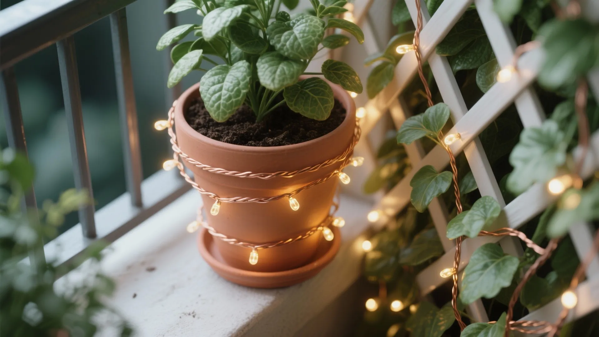 4. Green corner with gentle glow