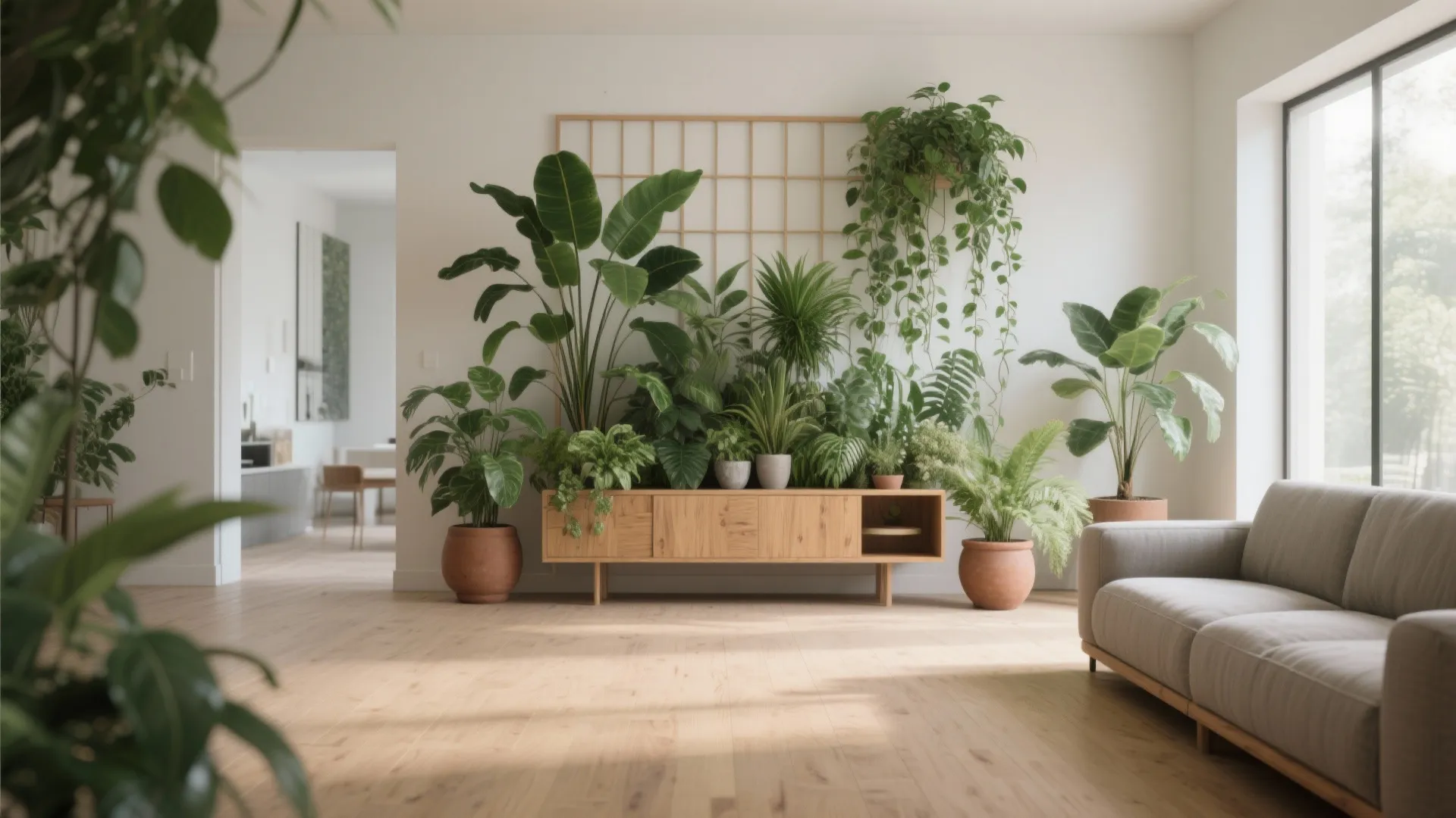 Plants + Low Storage: Biophilic Zoning That Breaths