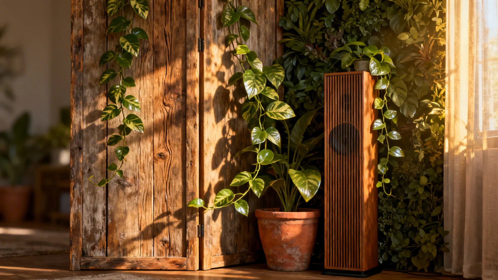 4. Decorative screens and plant walls