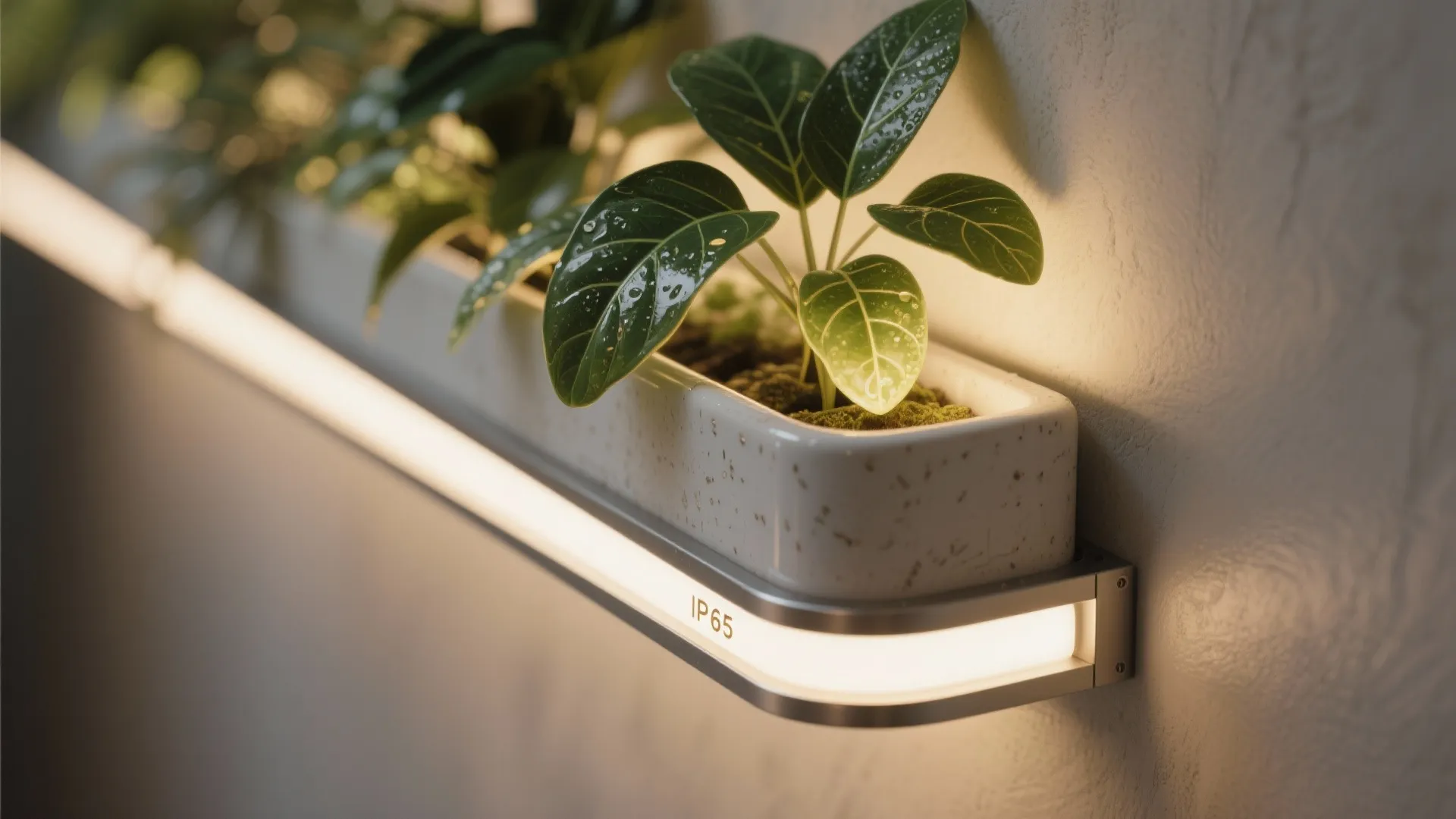 Plant Shelf Glow and Niche Highlights