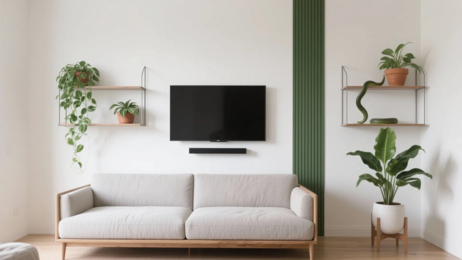 Minimalist Plant Shelf Wall