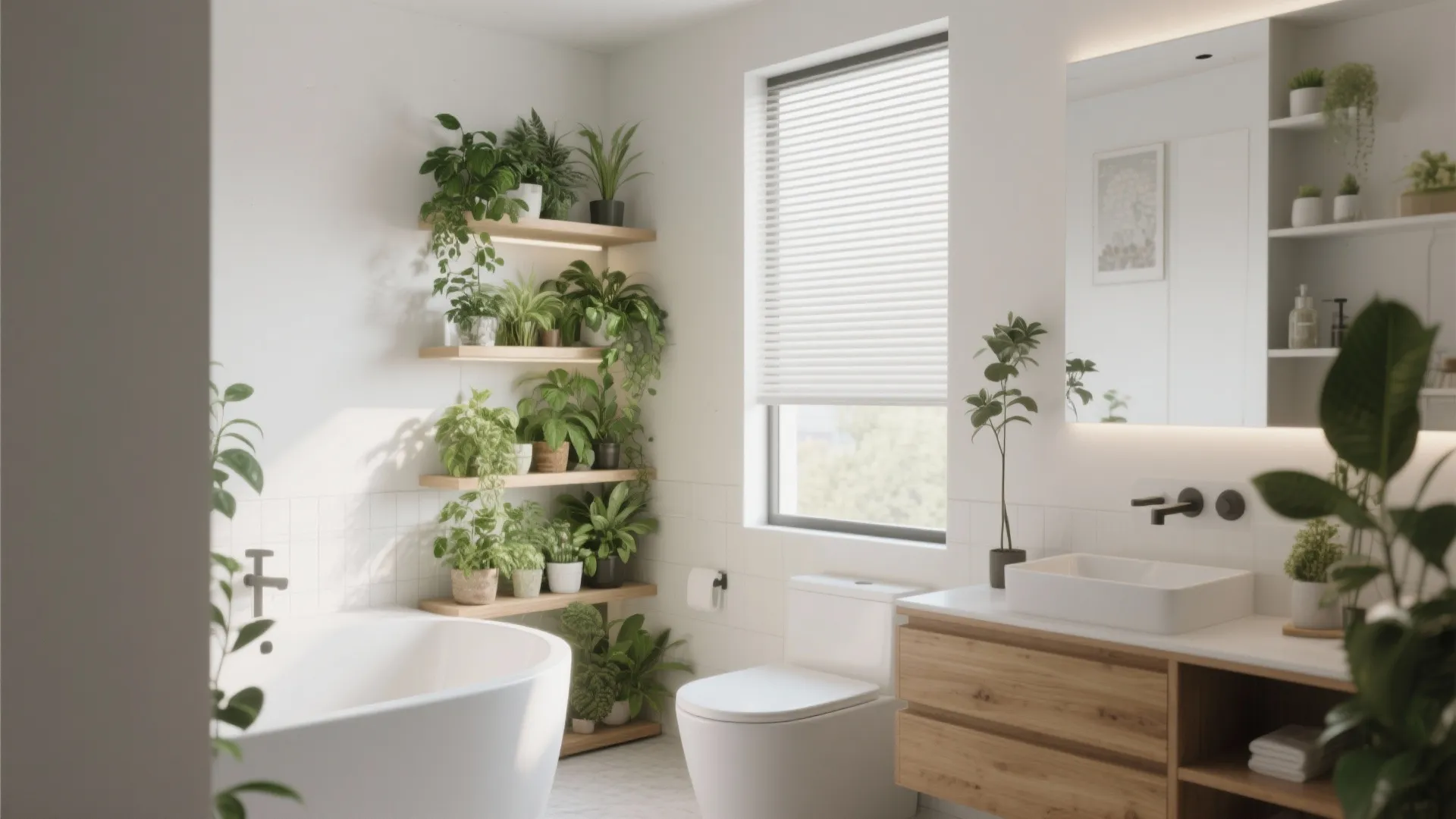 8. Indoor Plant Shelf Windows