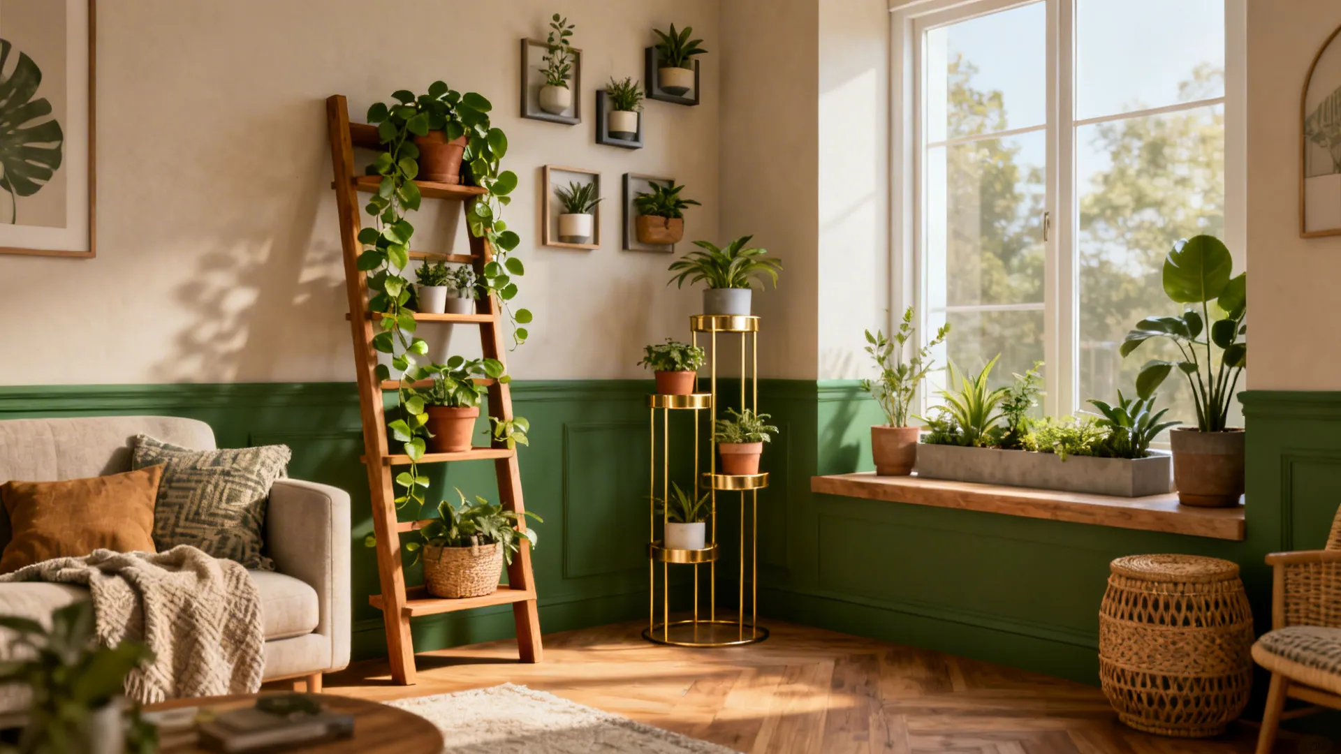 5 Creative Indoor Plant Stands for Living Room