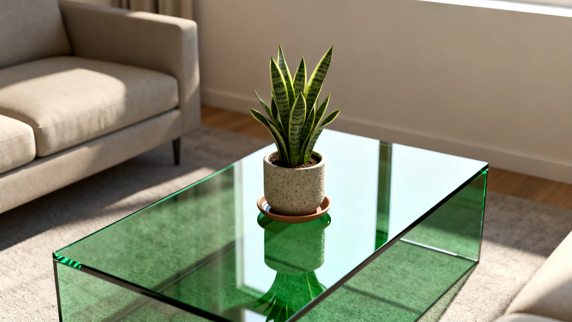 2. Minimal Greenery with a Statement Planter