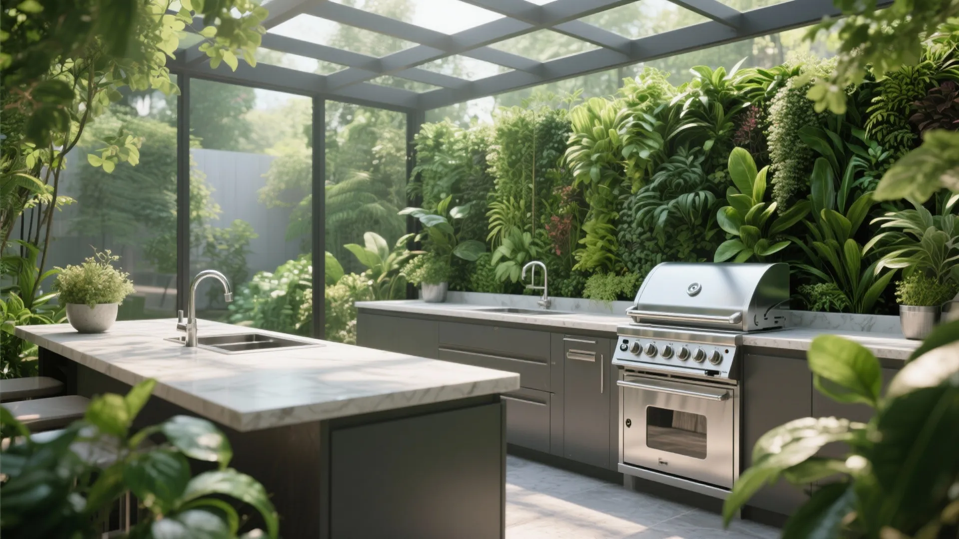 7. Enclosed with Plant Walls