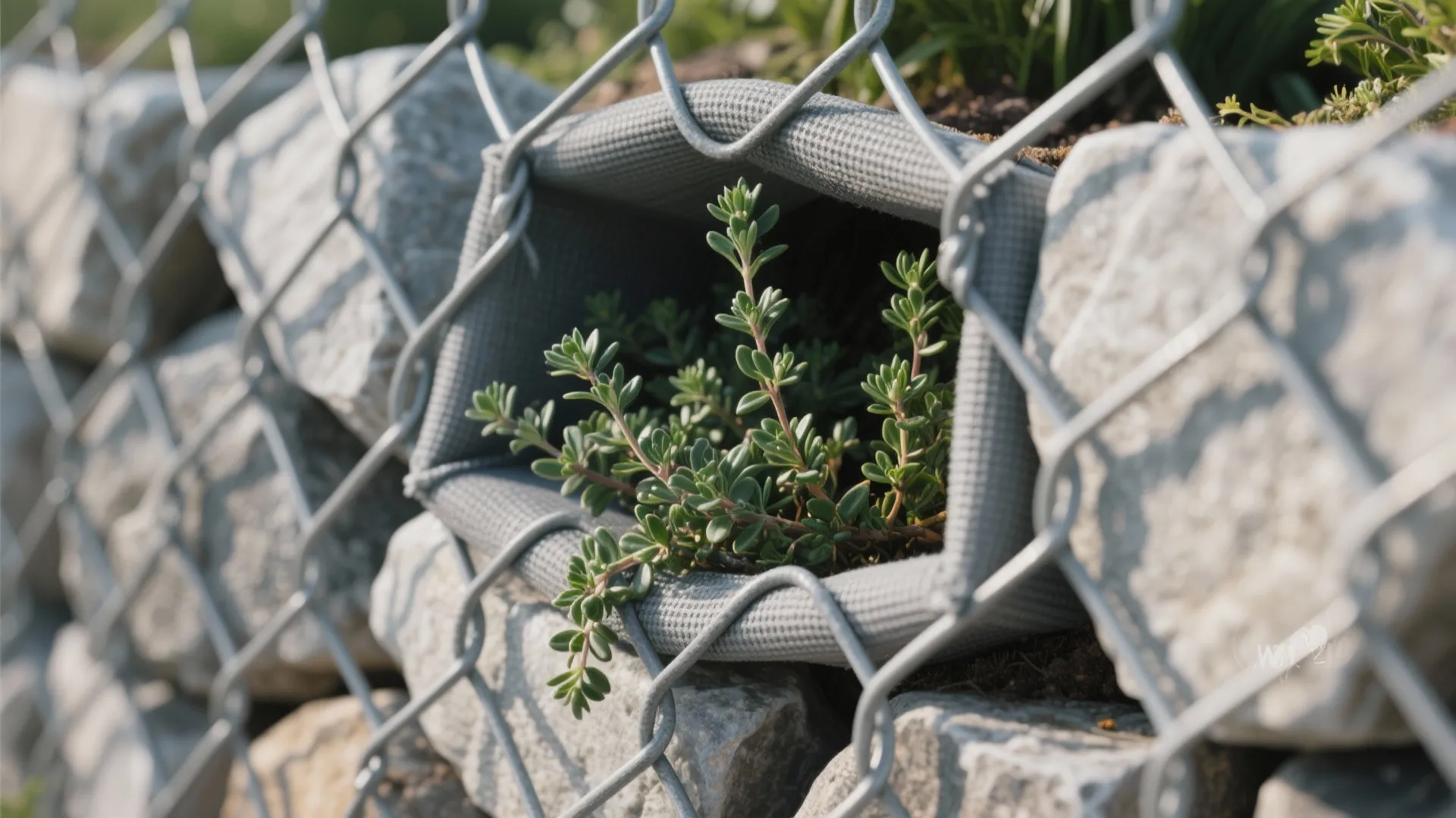 5) Plantable Gabions for Green Texture