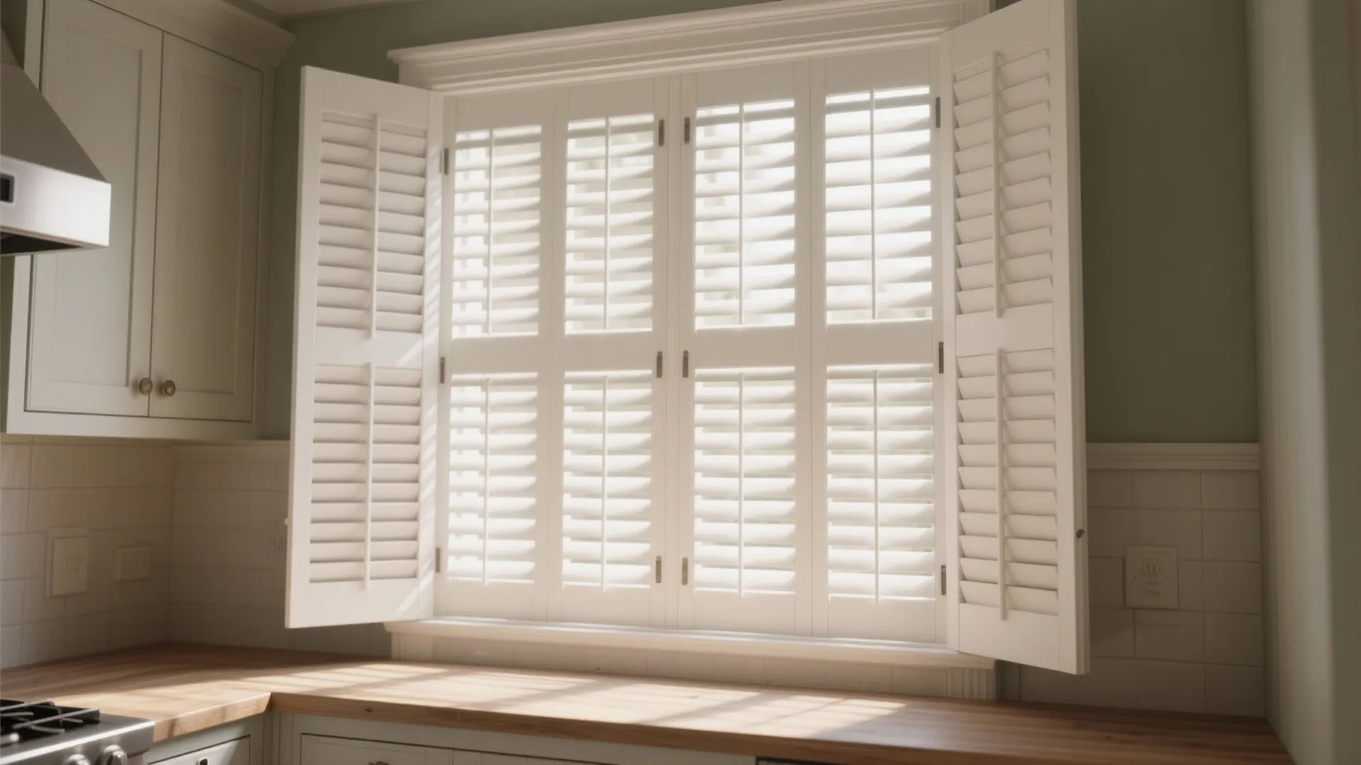 5. Plantation shutters for classic ventilation control