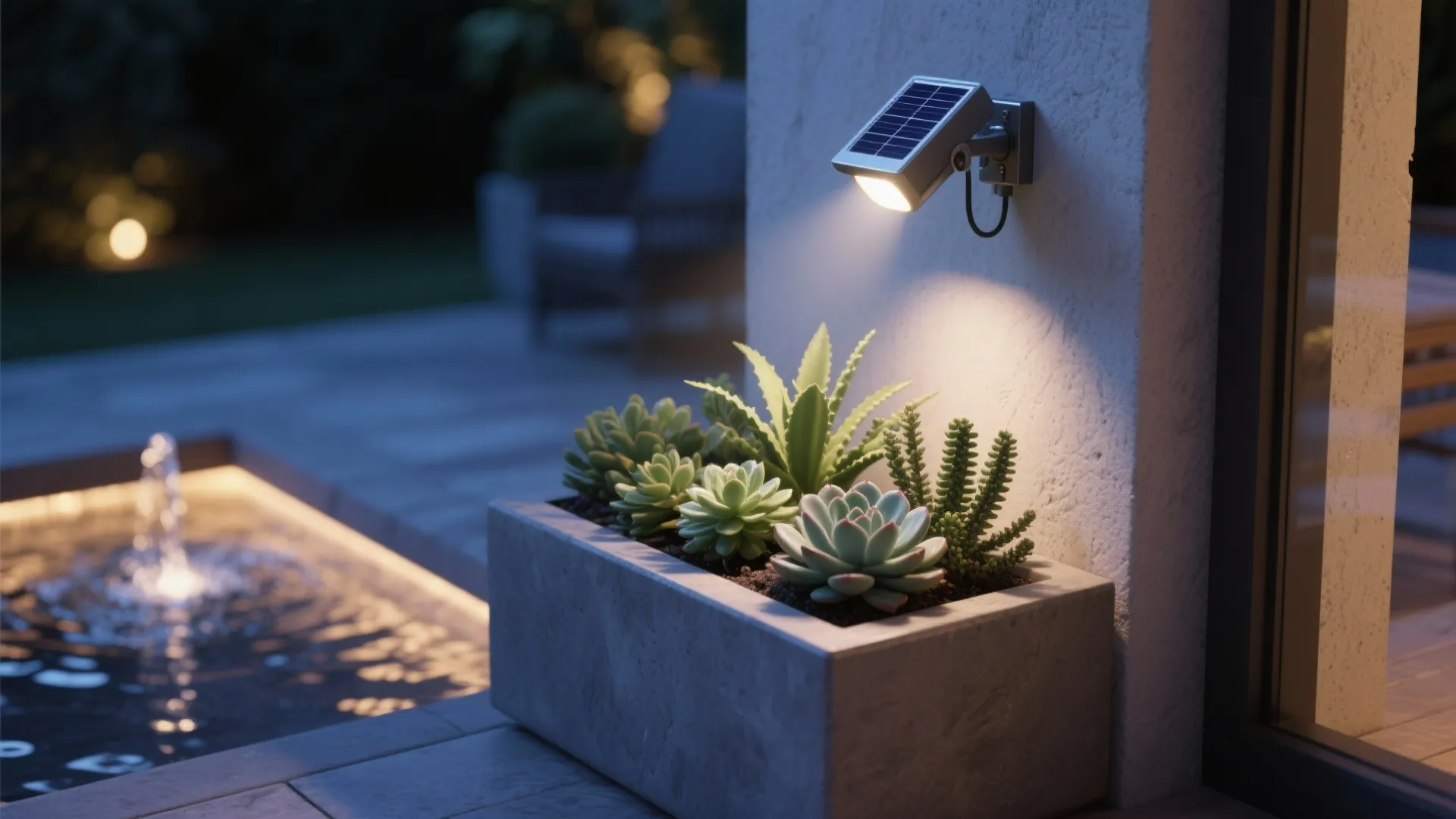 4. Accent landscape features and planters