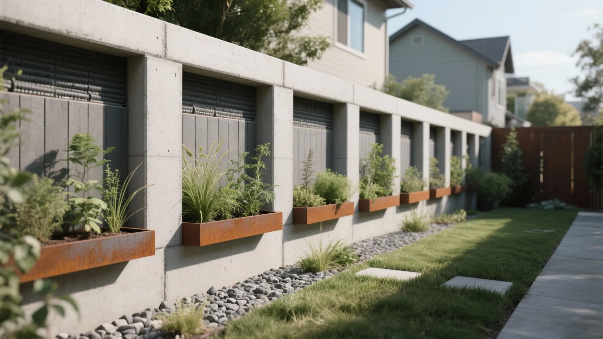 1) Slim, smart spacing with planter bays