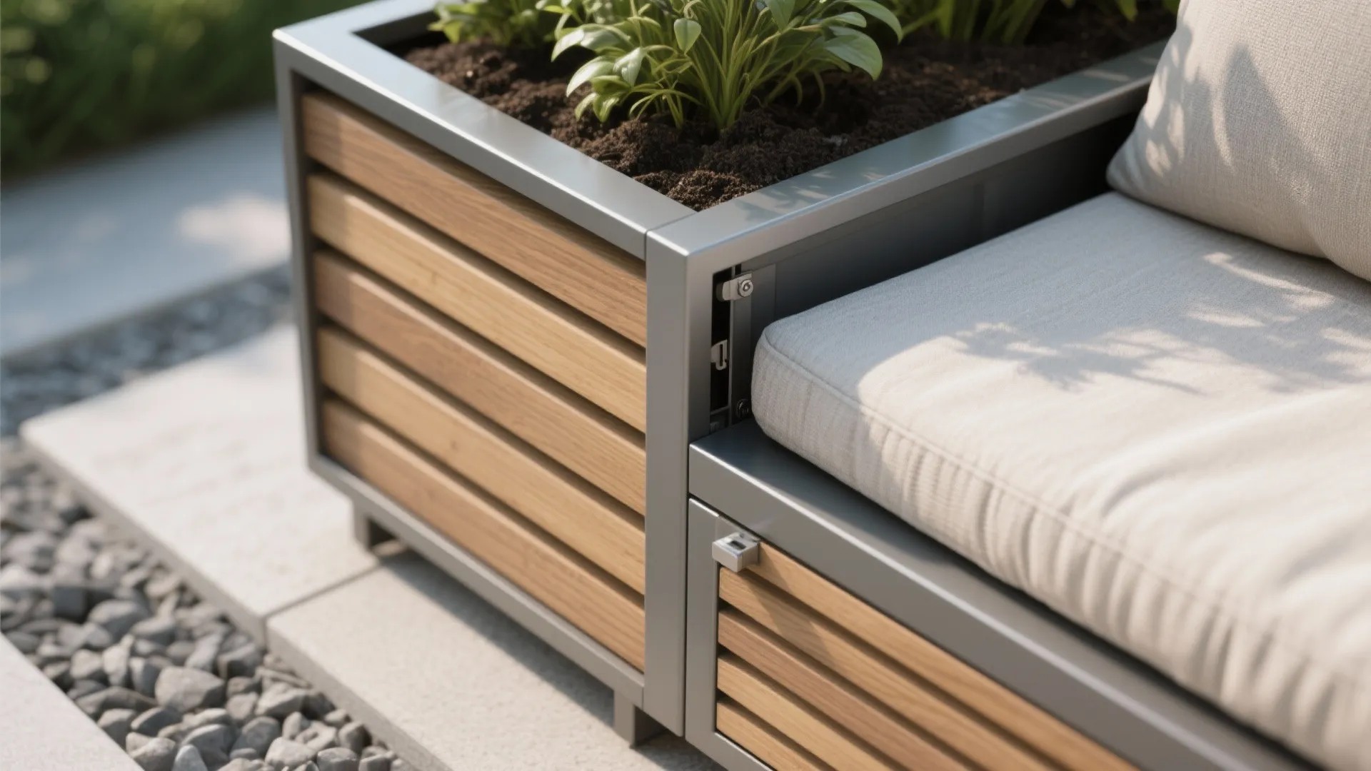 Multi-Use Furniture with Hidden Planters