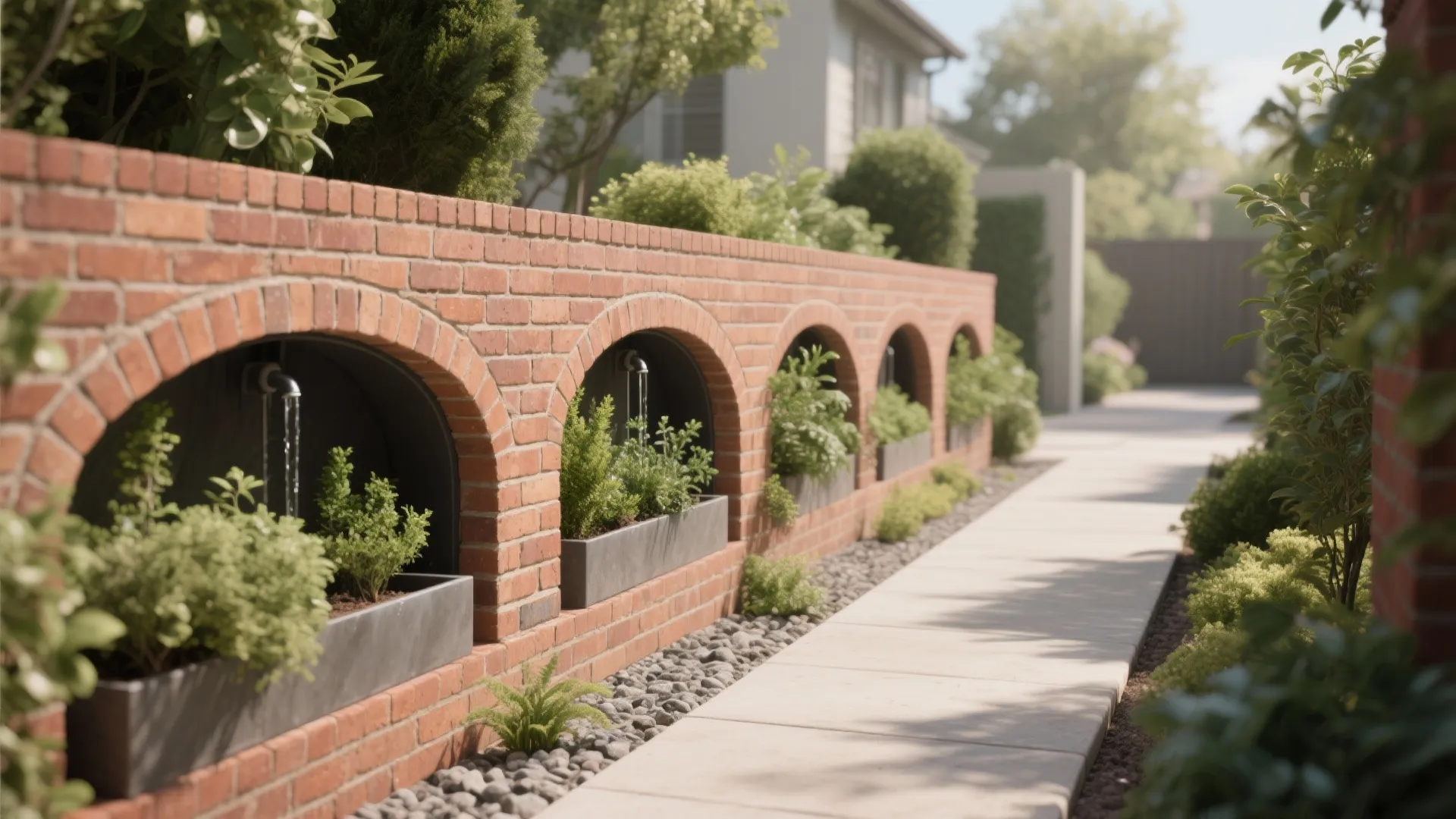 Green Niches and Planter-Integrated Brick