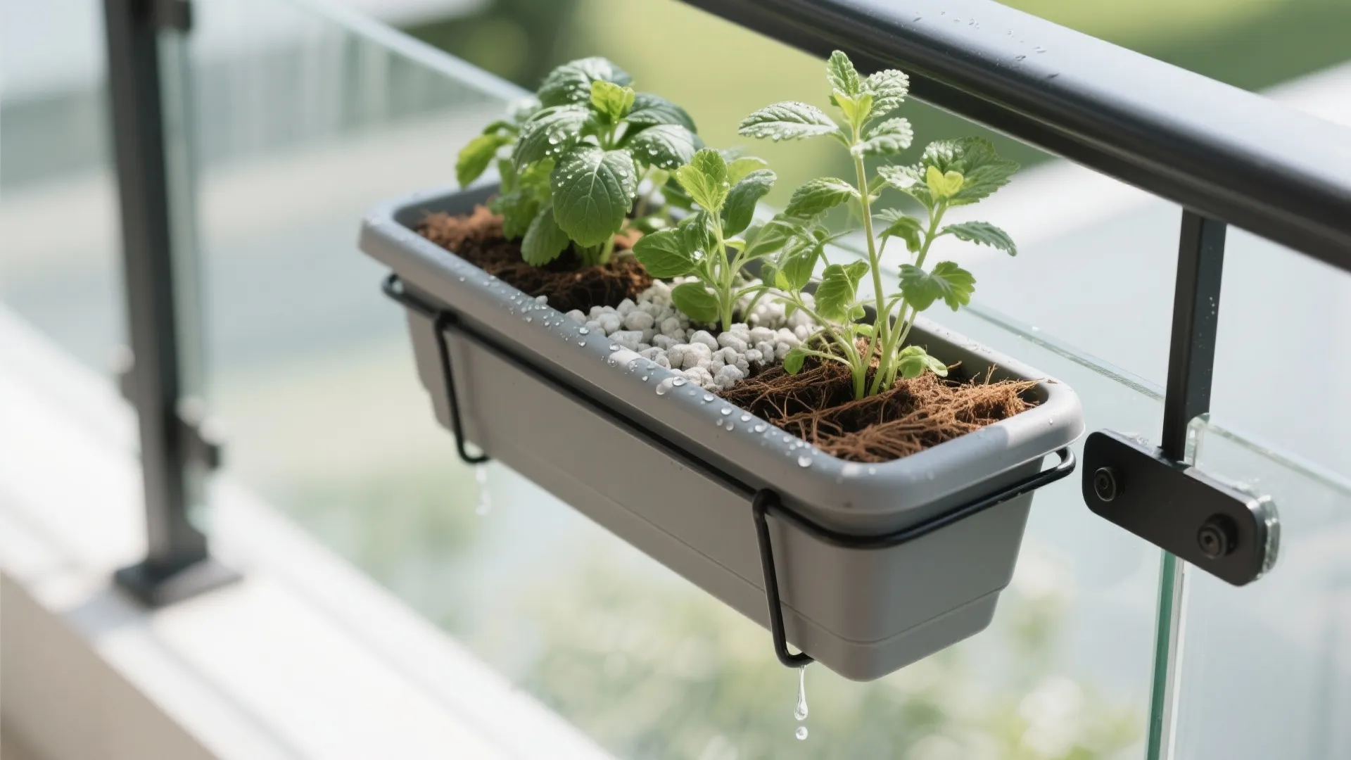 Minimalist Rail-Height Planter Line