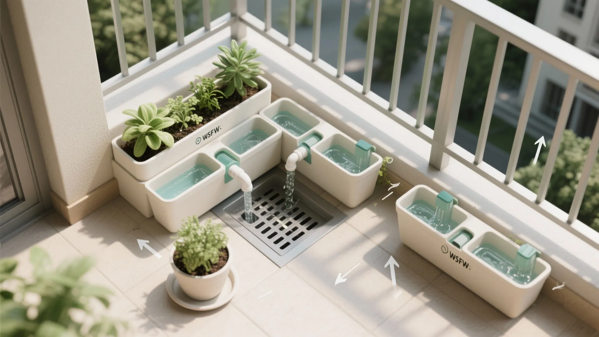 Drain-smart planter systems that don’t flood neighbors