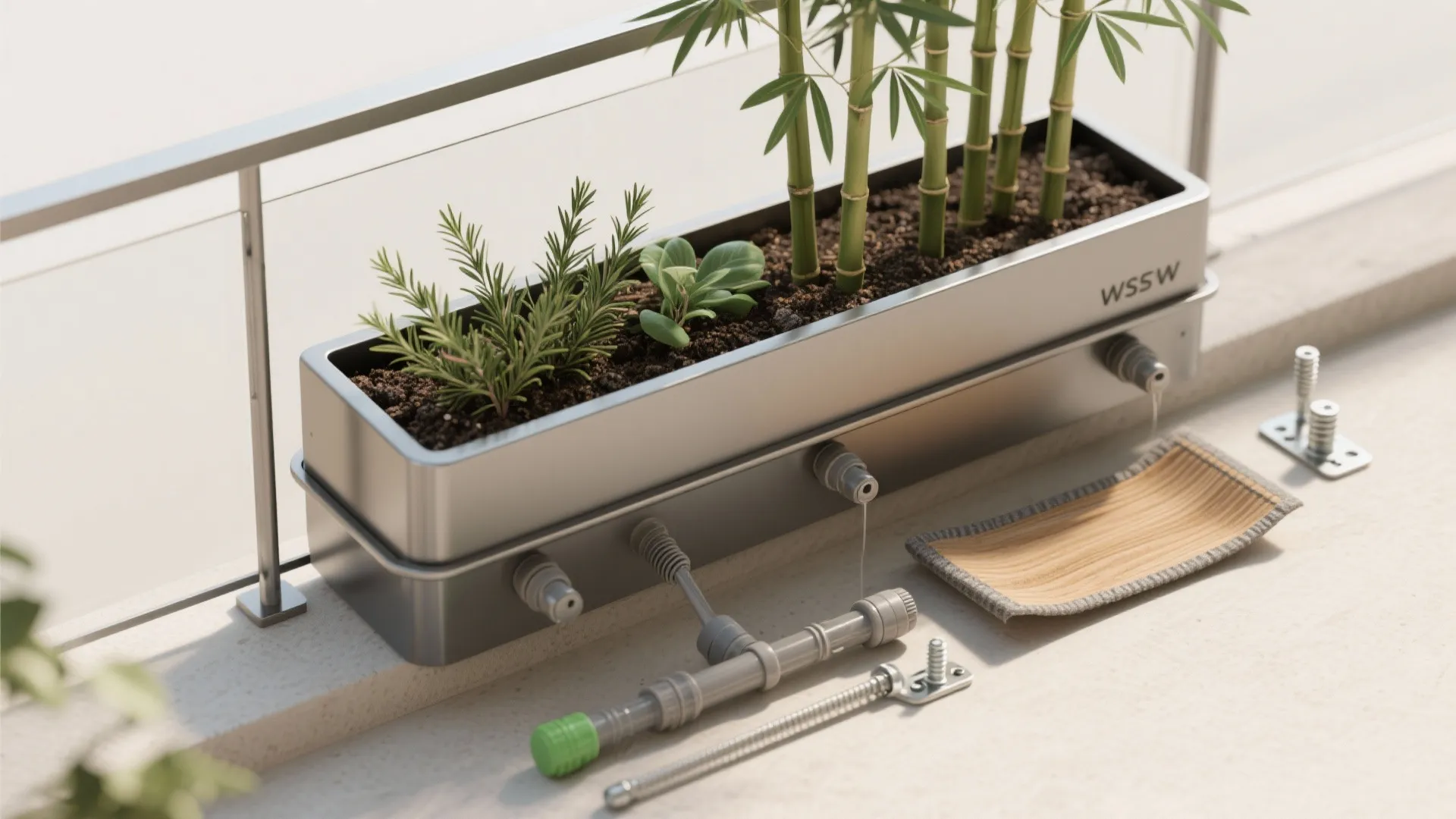 Planter-Integrated Edge for Green Privacy