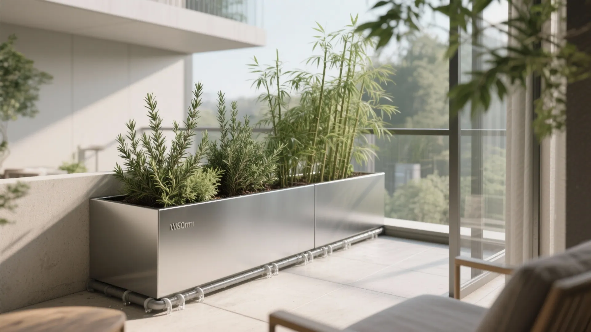 Planter-Integrated Edge for Green Privacy
