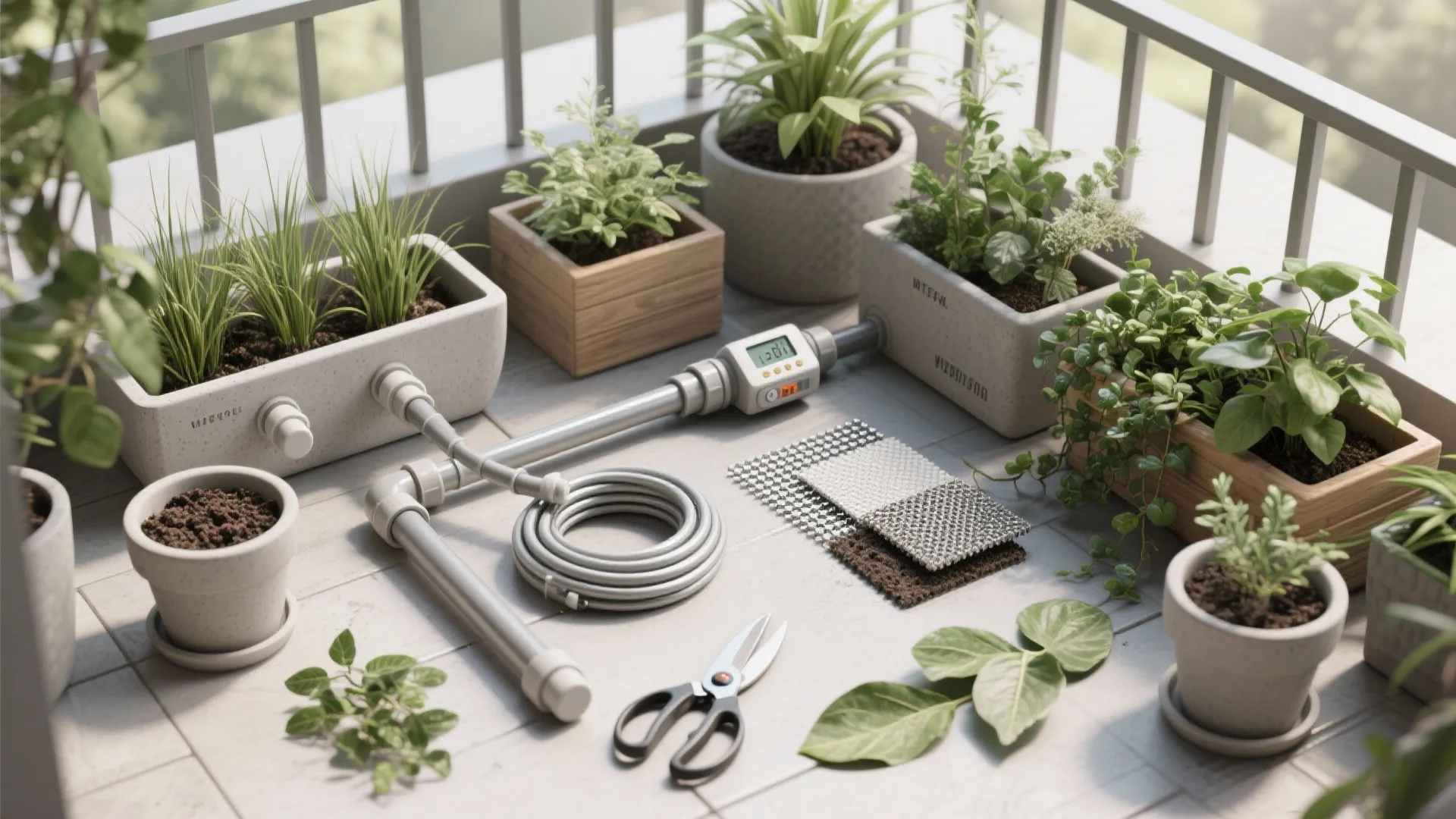 3) Vertical Greenery and Planter Layers