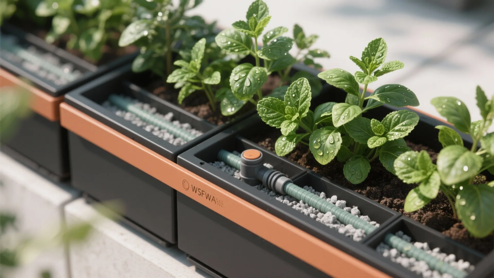 Vertical Green Wall With Modular Planters
