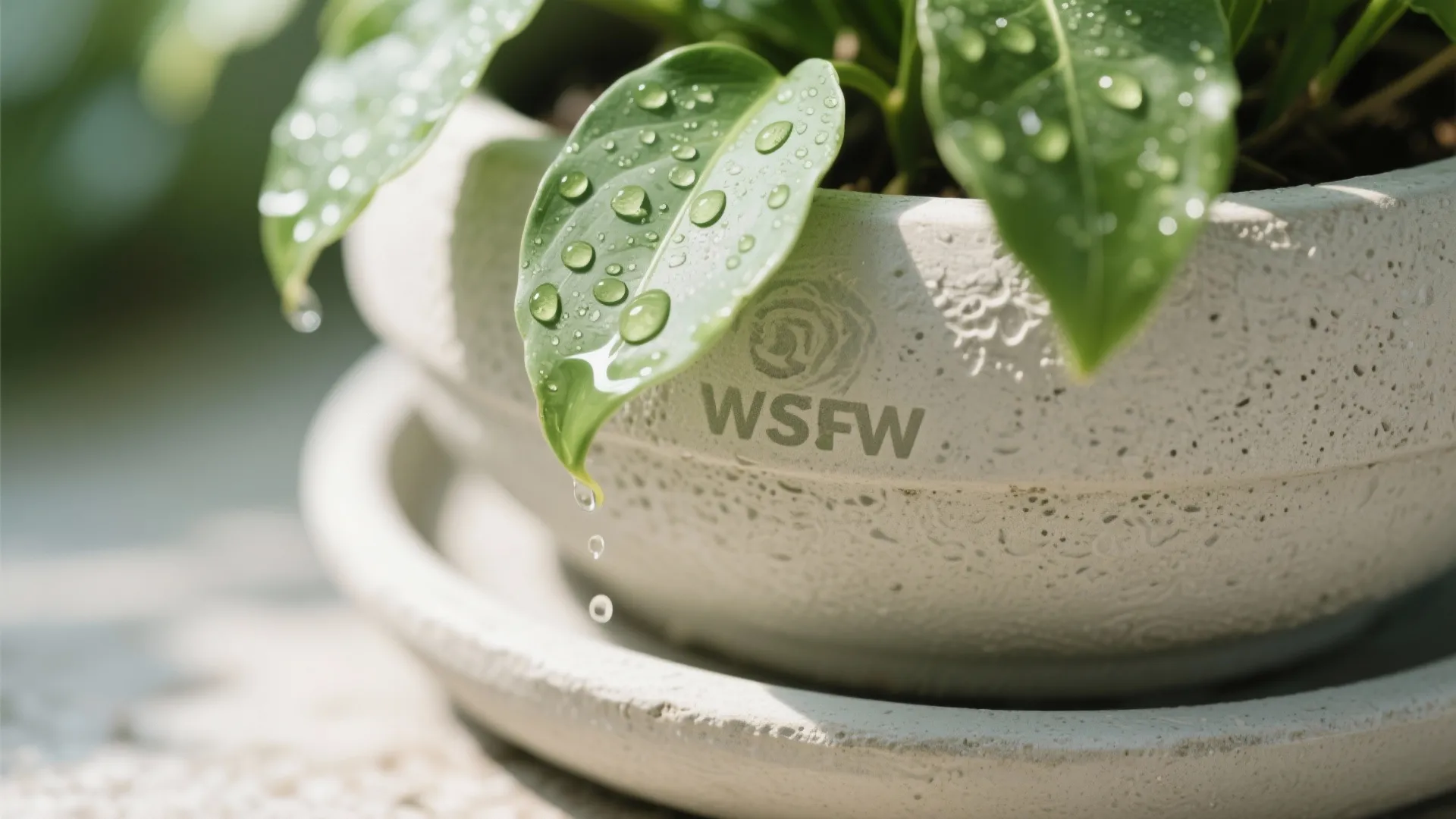 Tiered Plant Stands With Side Table to Double as Green Screen
