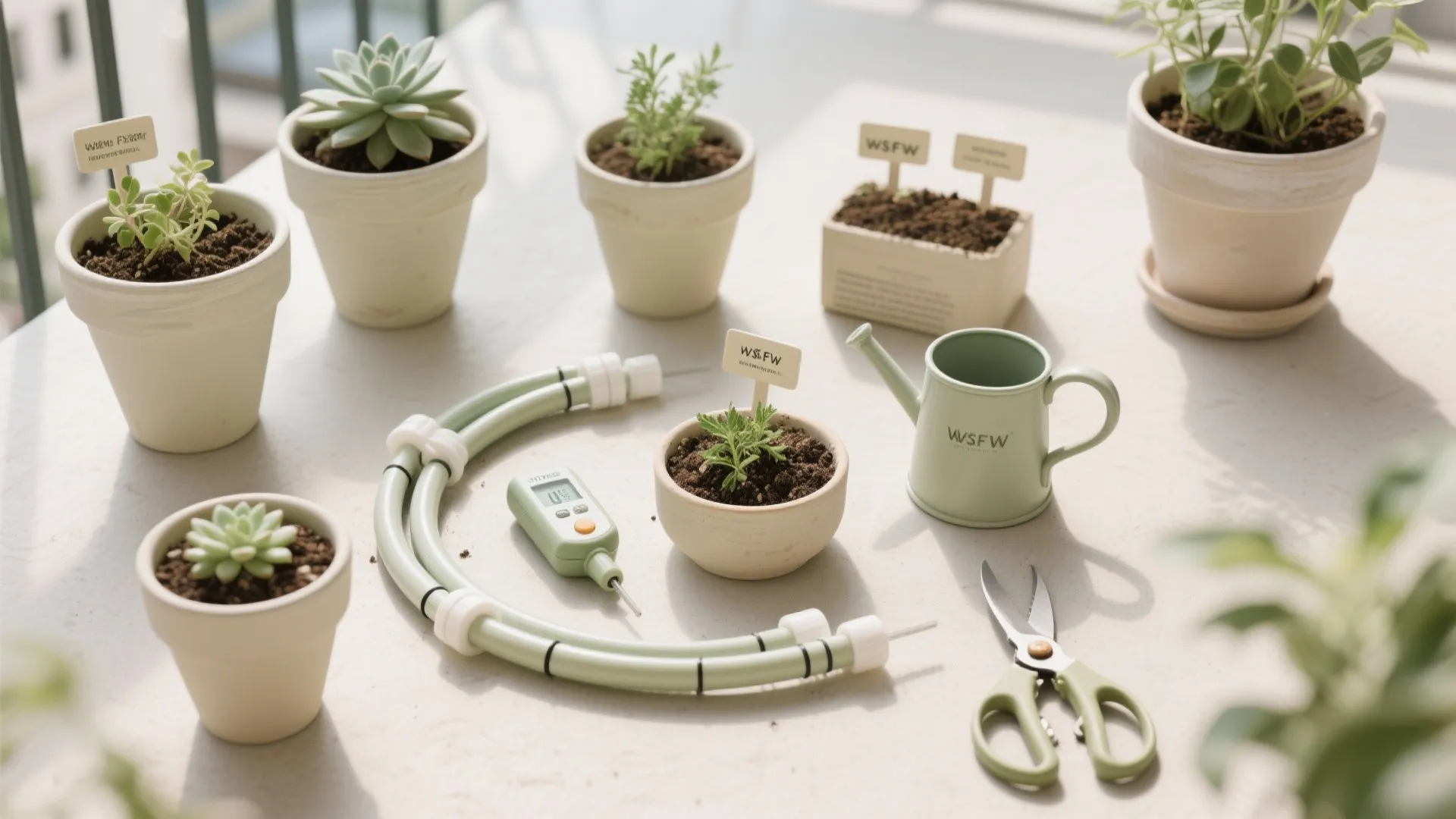 Layered Planters With Low-Maintenance Greenery