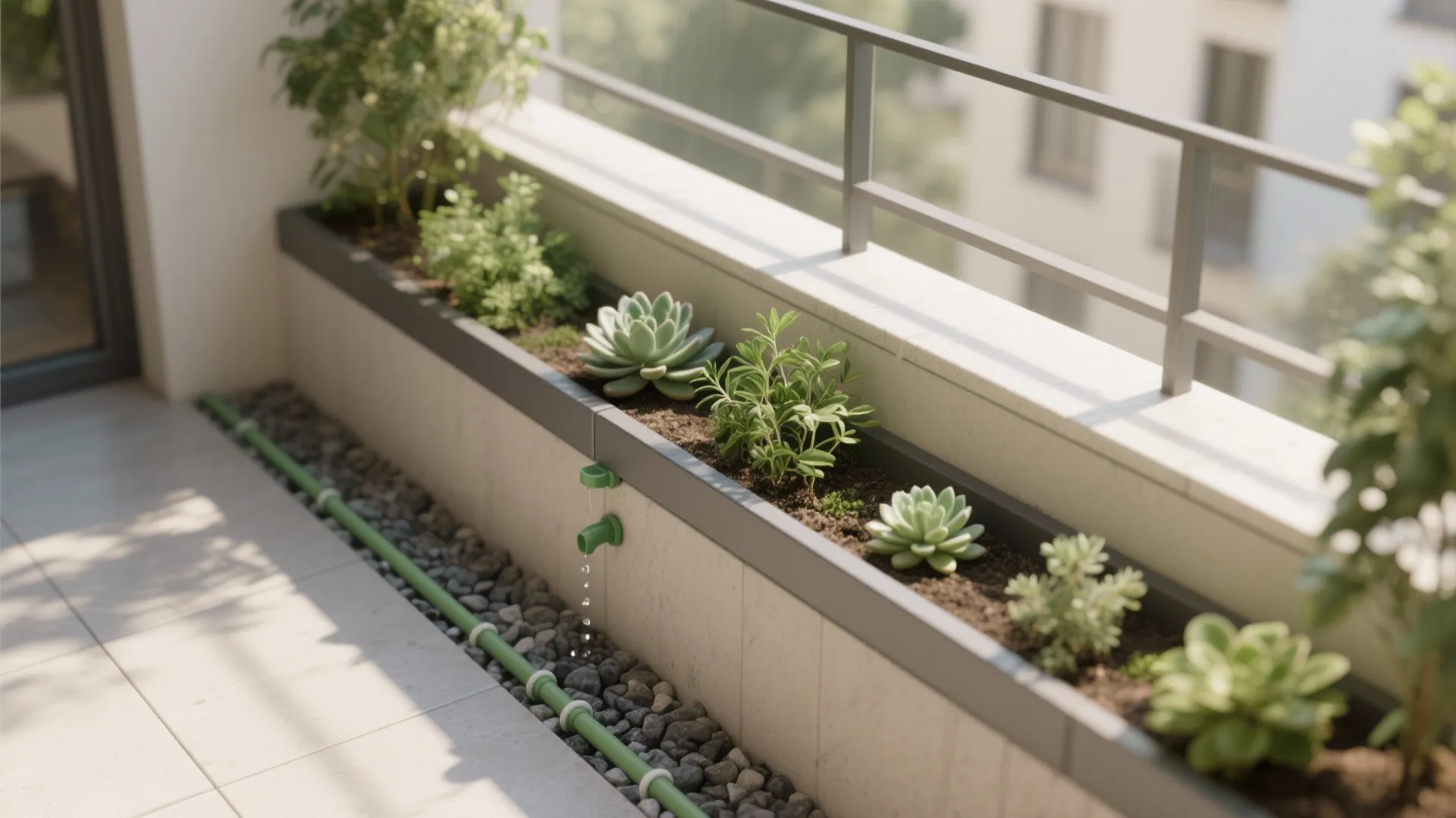 Slim Planter-Band Parapets
