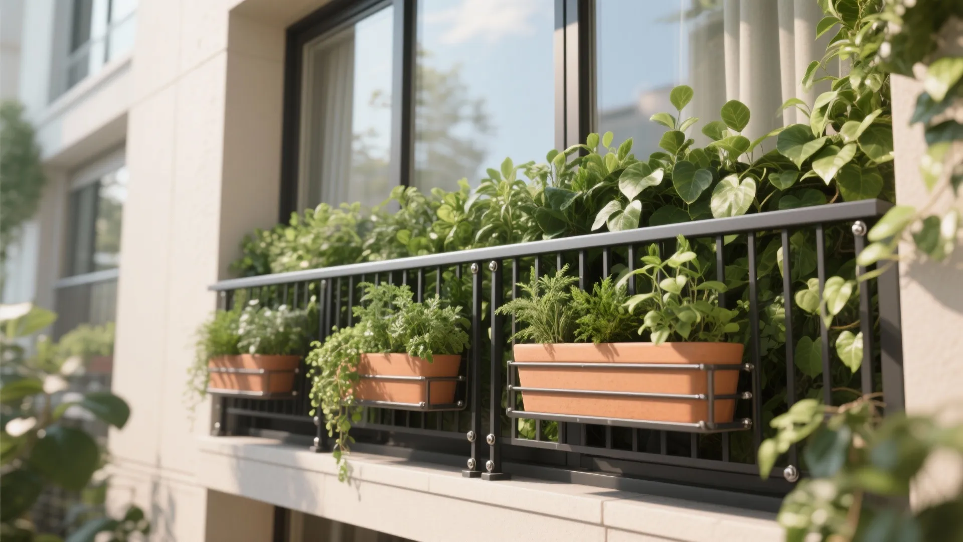 Idea 3: Planter-friendly rails that double as privacy