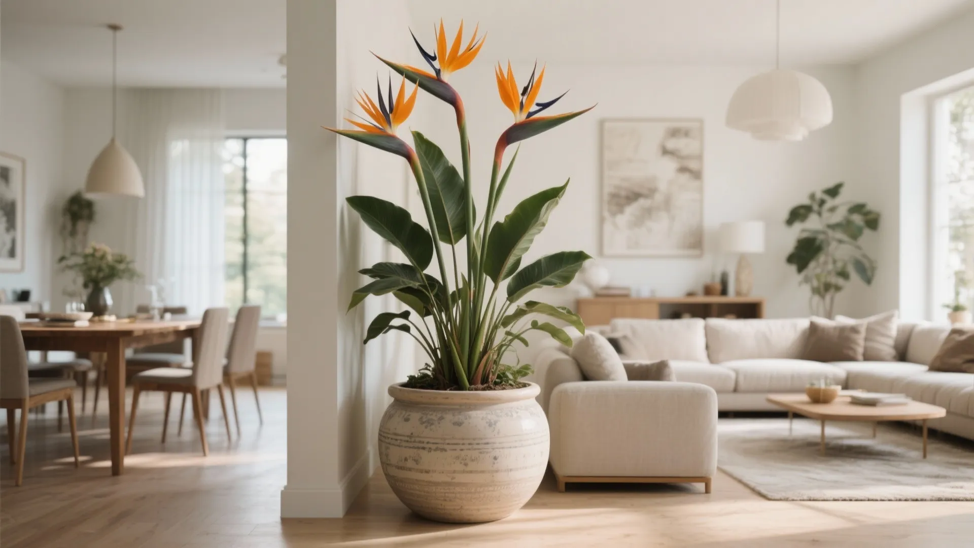 9. Large Planter Dividing Open Spaces