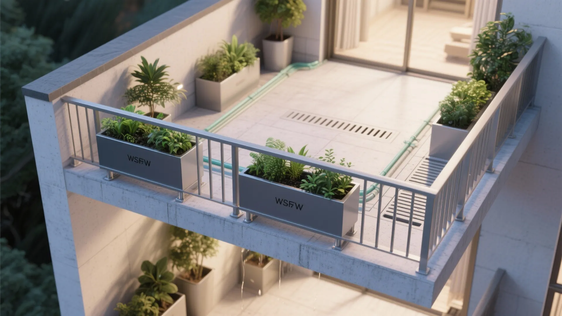 Ledge Planters and Green Edges