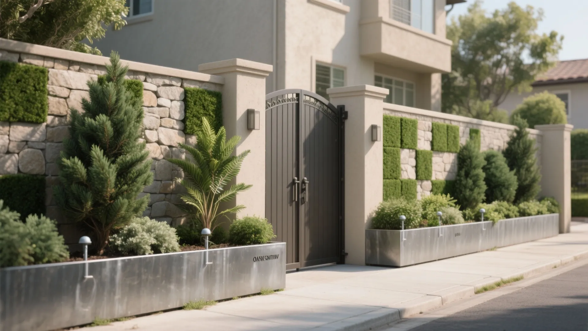 Idea 3: Green edges and planter-integrated walls