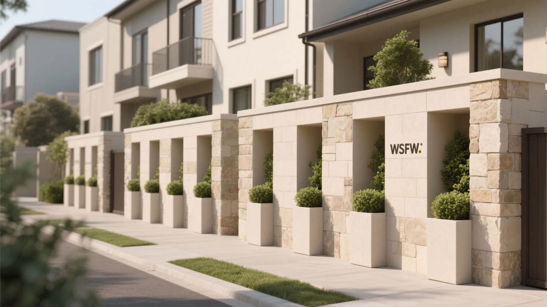 4) Slim Storage and Planter Columns