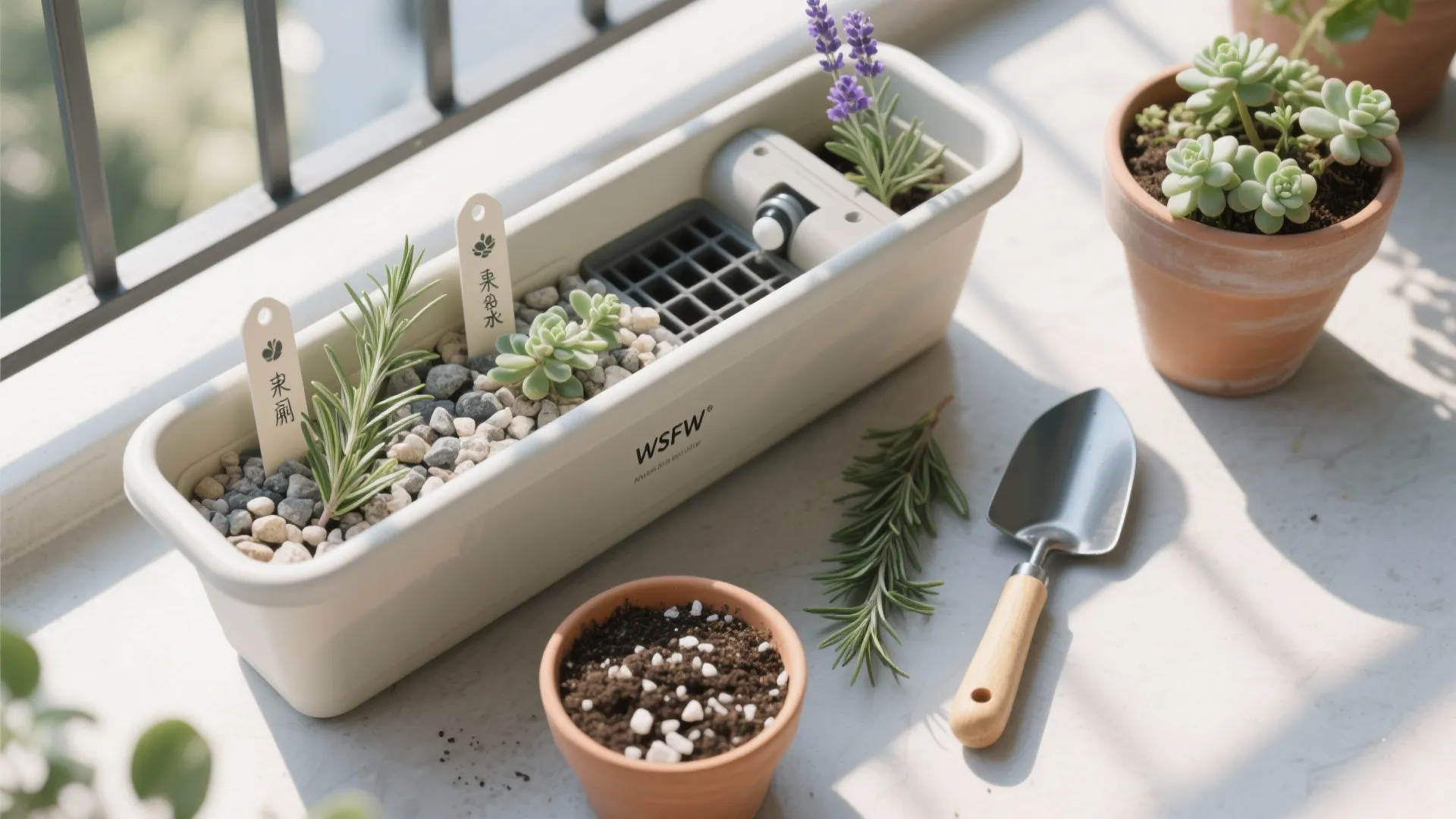 Low-maintenance coastal planting