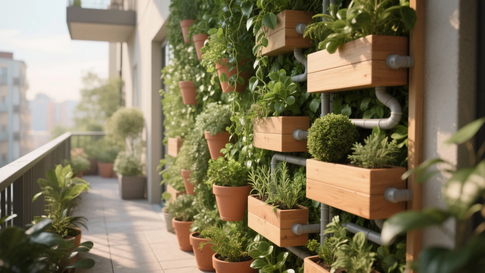 1. Layered Planting Walls