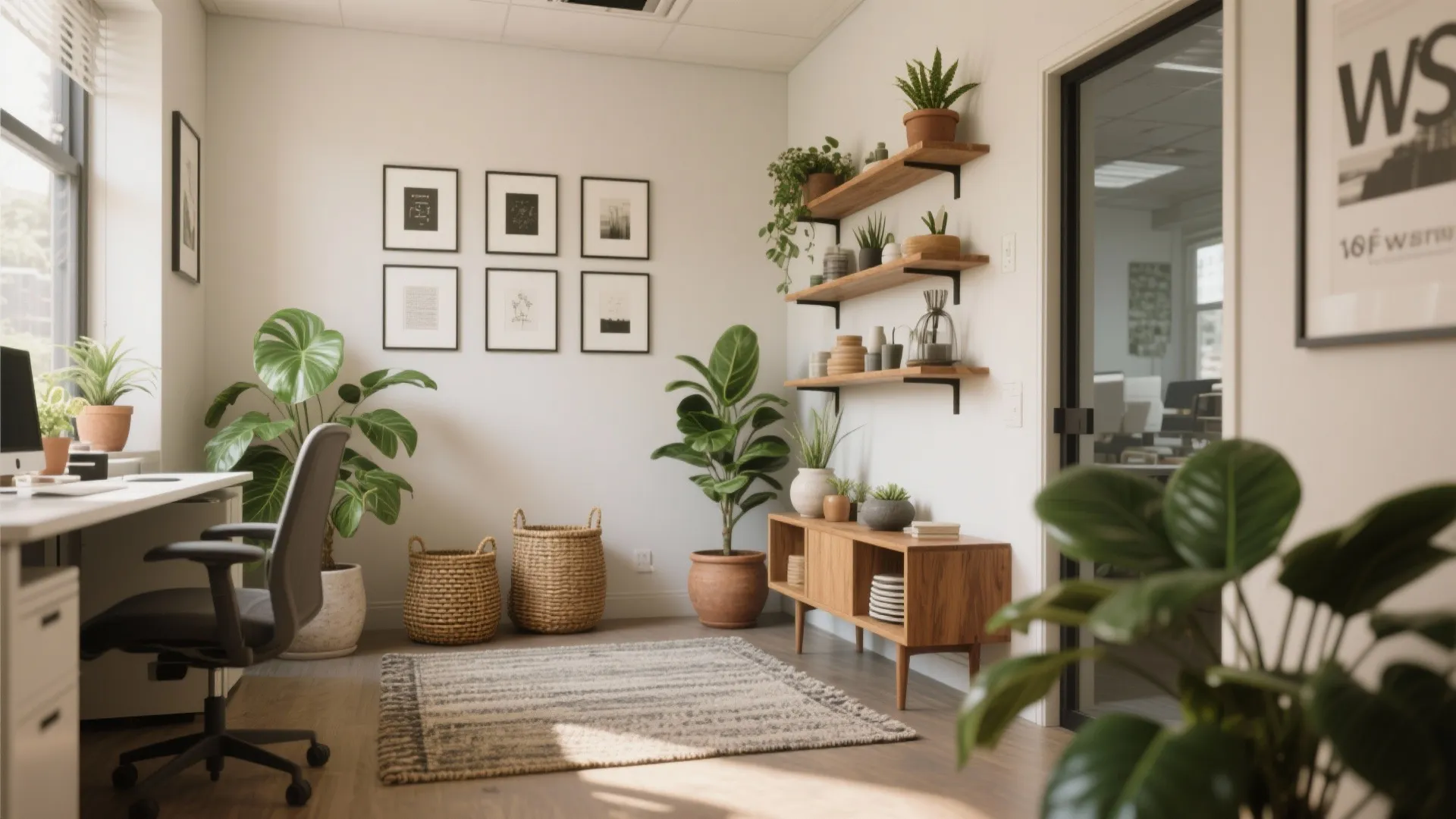 4. Use greenery and low-cost accessories for personality