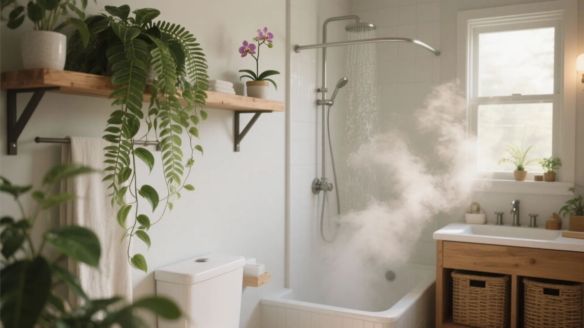 4. Add humidity-loving plants thoughtfully