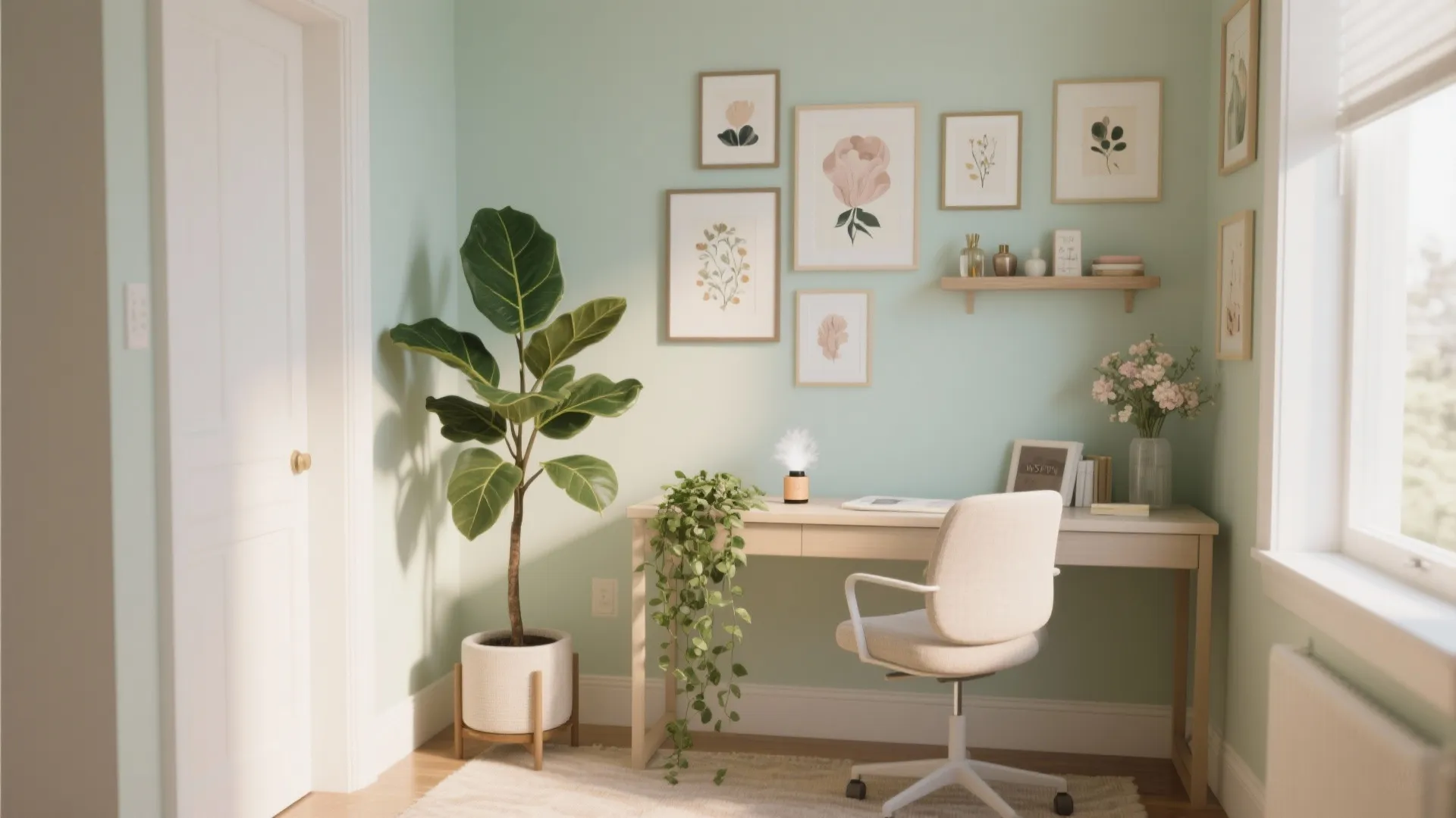 5. Plants, scent and a small gallery wall