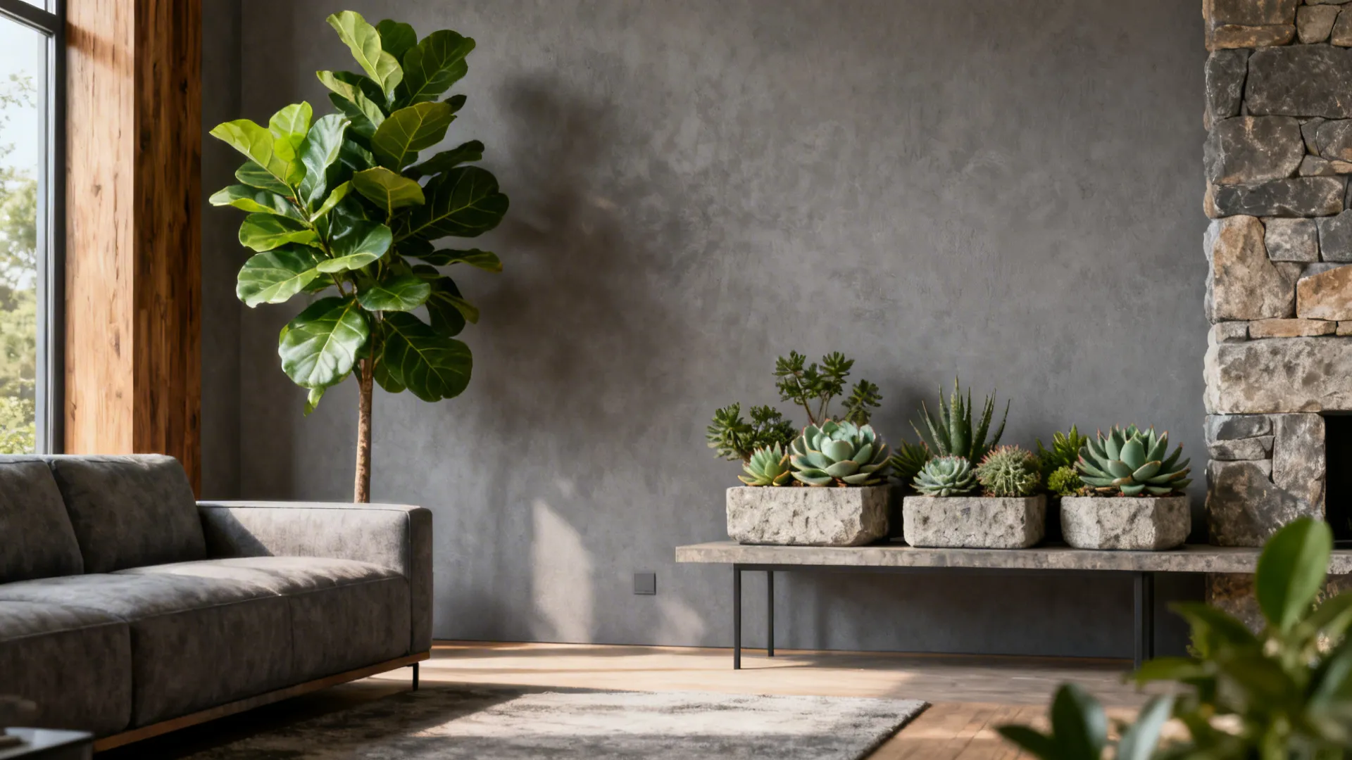 4. Bring Life with Plants and Natural Elements