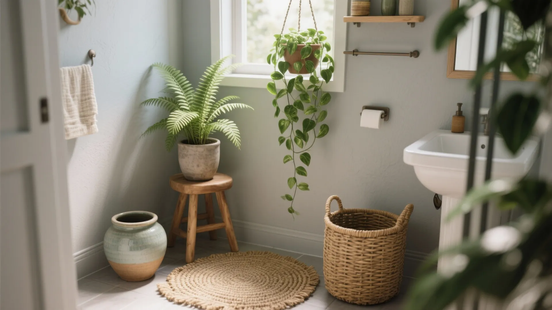 4. Green plants and organic textiles