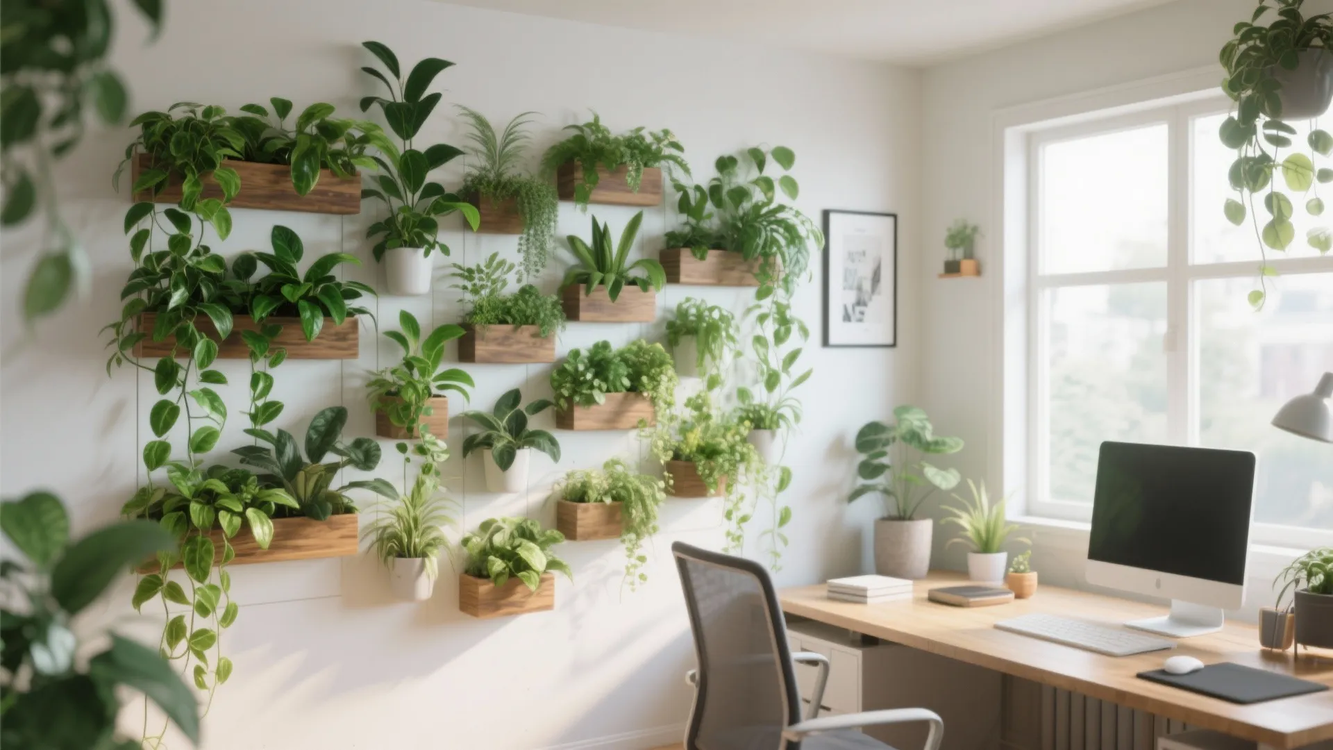 10. Plants as Wall Art