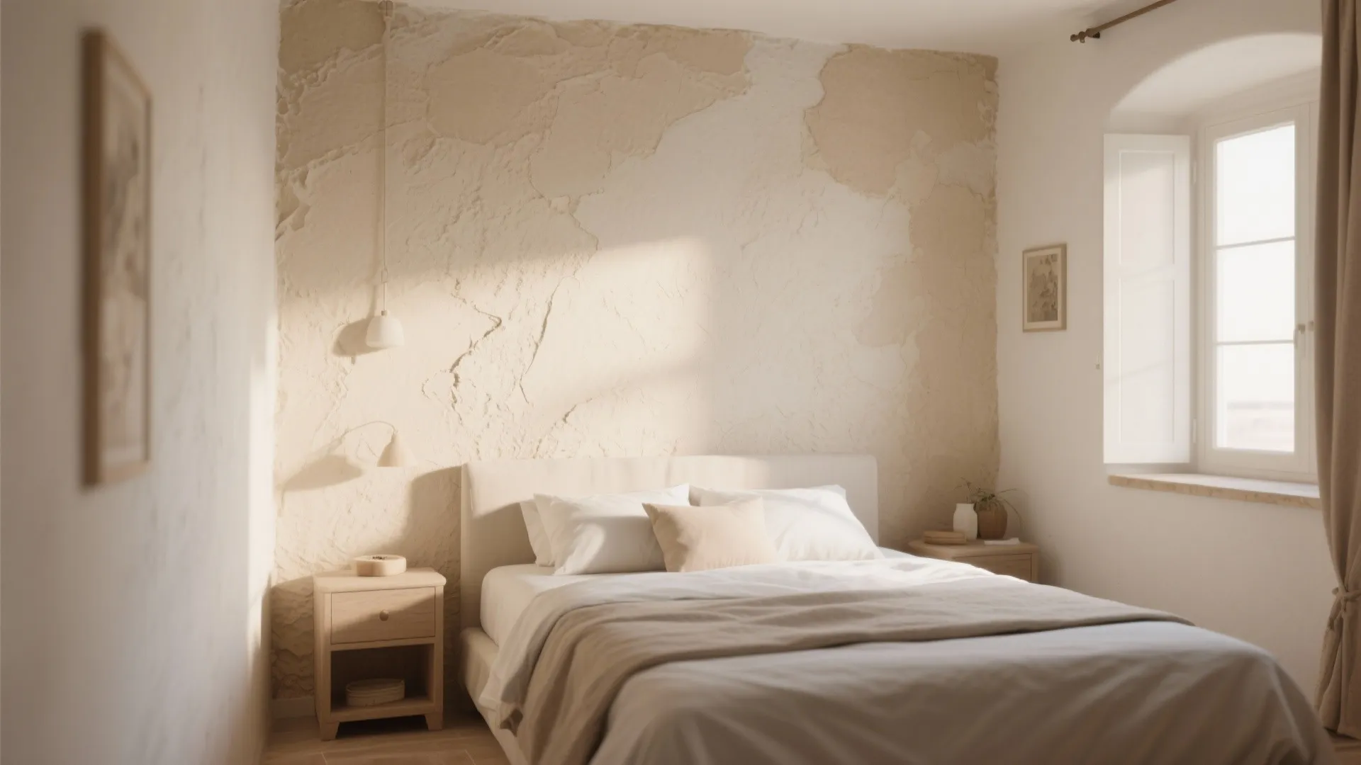 2. Textured Plaster Finish